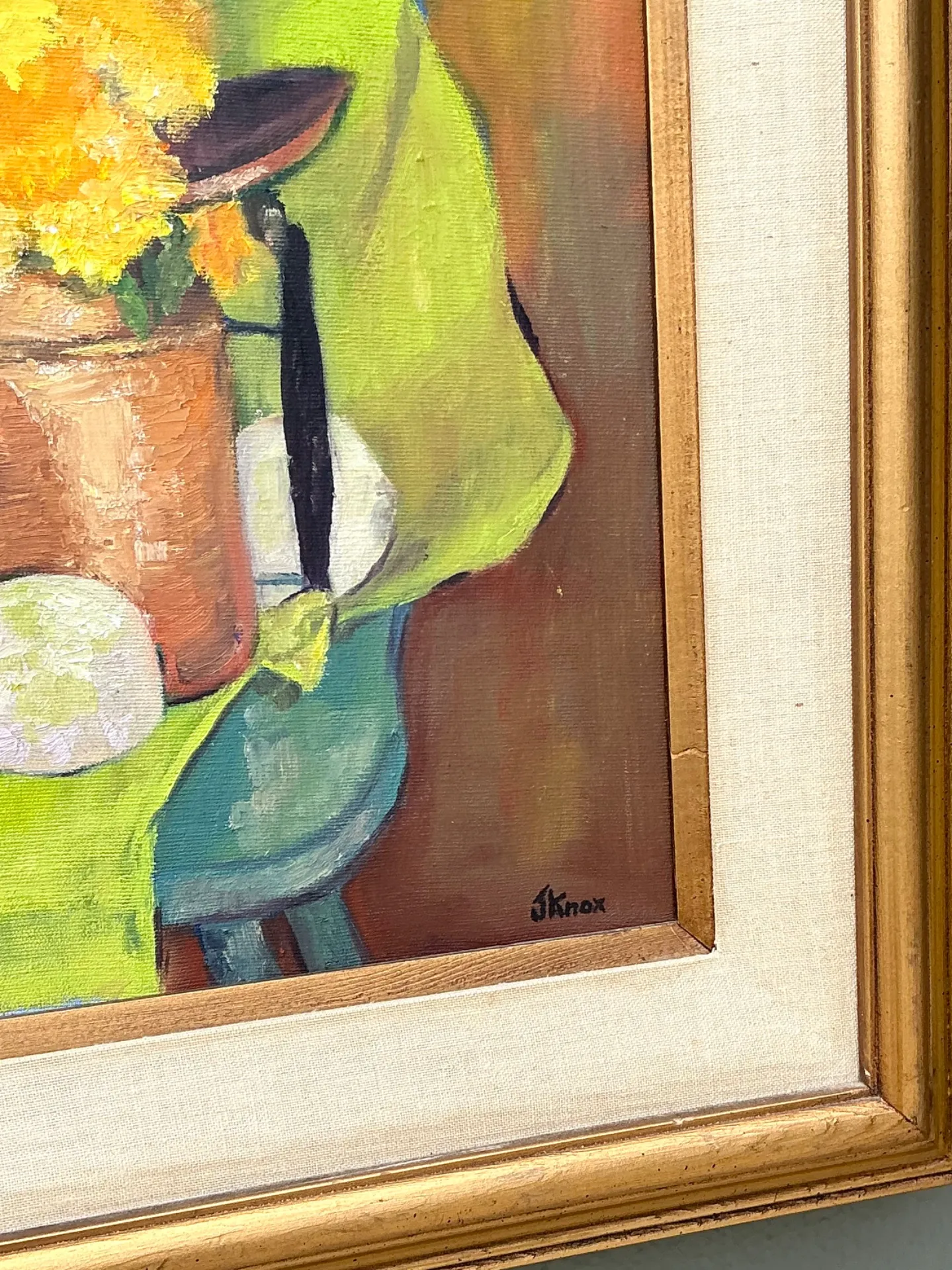 Vintage Framed Still Life Painting - Copper, 23.25W x 27.25H — additional photo 1