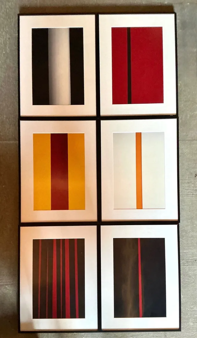 Vintage Peter Stephan’s Geometric Abstract Stripe Series On Paper — additional photo 4