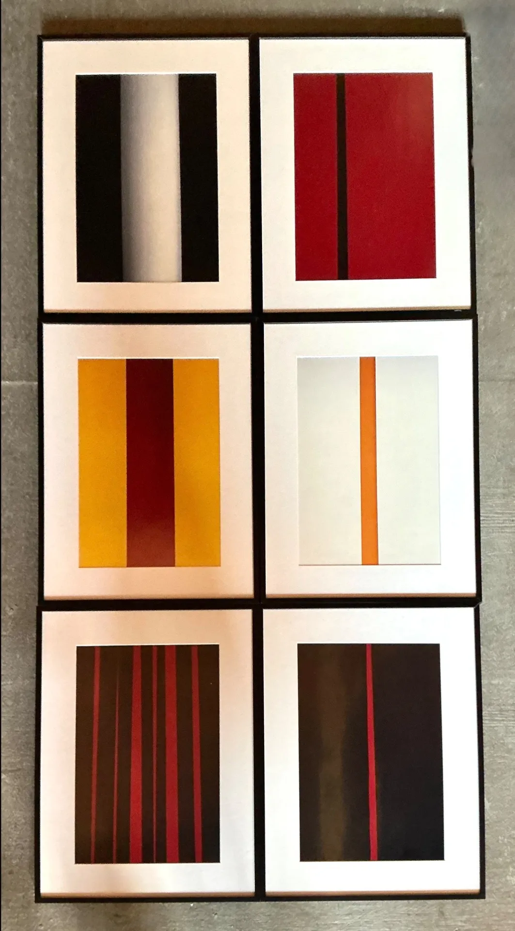 Vintage Peter Stephan’s Geometric Abstract Stripe Series On Paper — additional photo 2