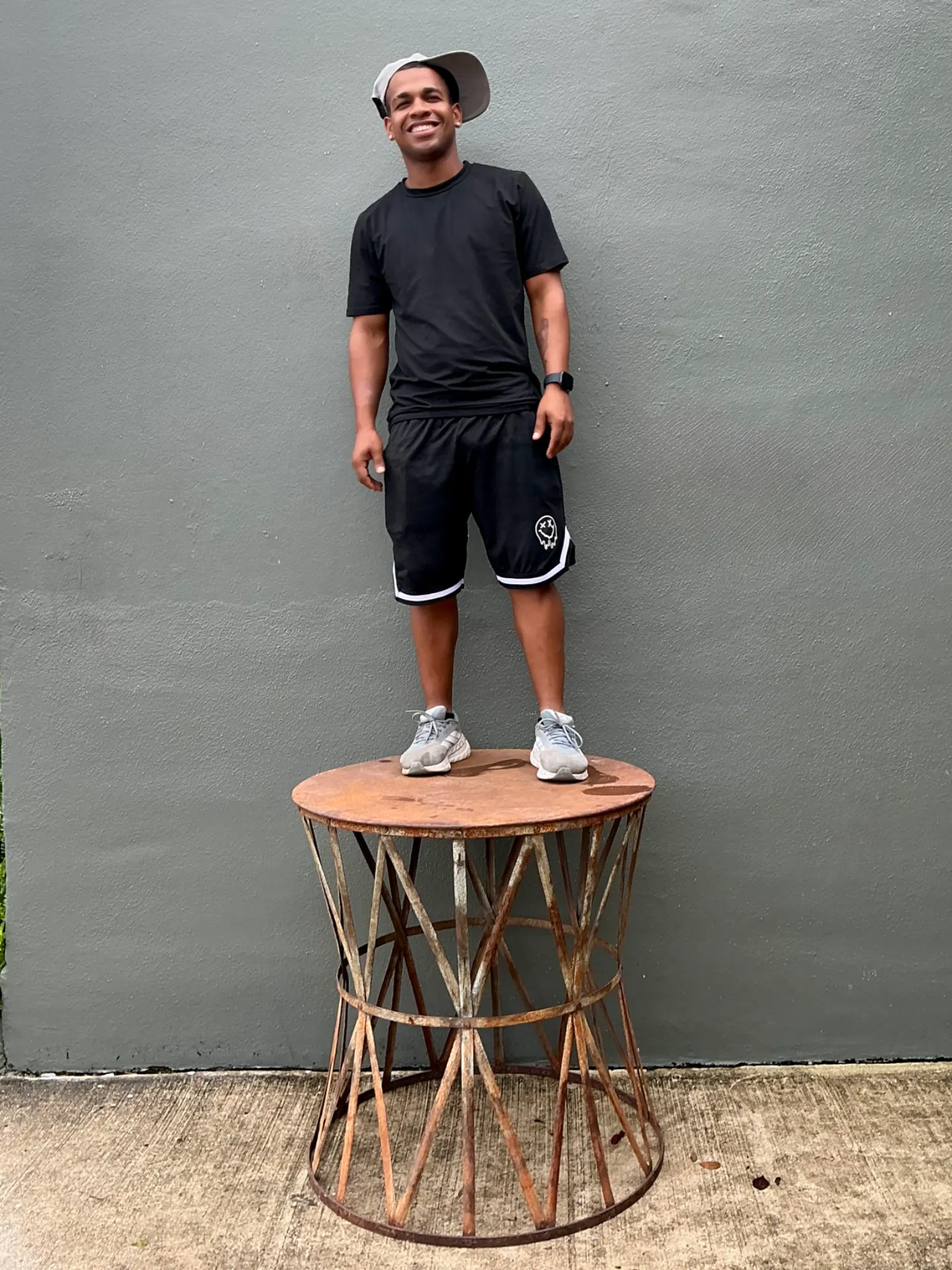Vintage Patinated Metal Table Pedestal — additional photo 4