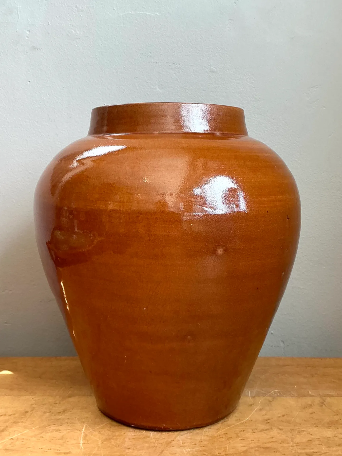 Vintage Moroccan Glazed Ceramic Vase — additional photo 2