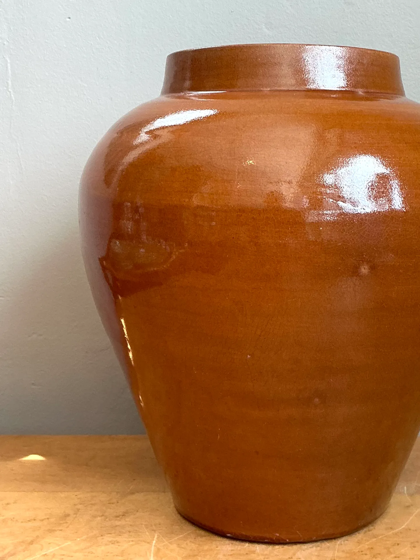 Vintage Moroccan Glazed Ceramic Vase — additional photo 7