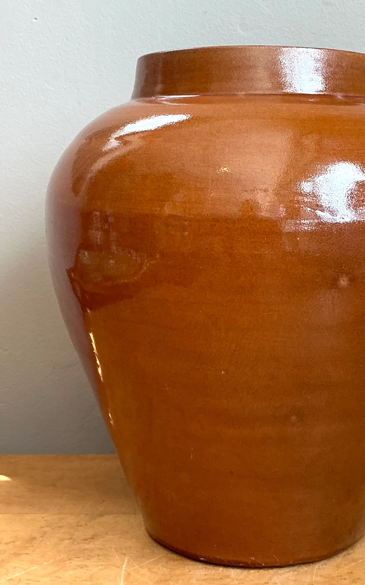 Vintage Moroccan Glazed Ceramic Vase — additional photo 7