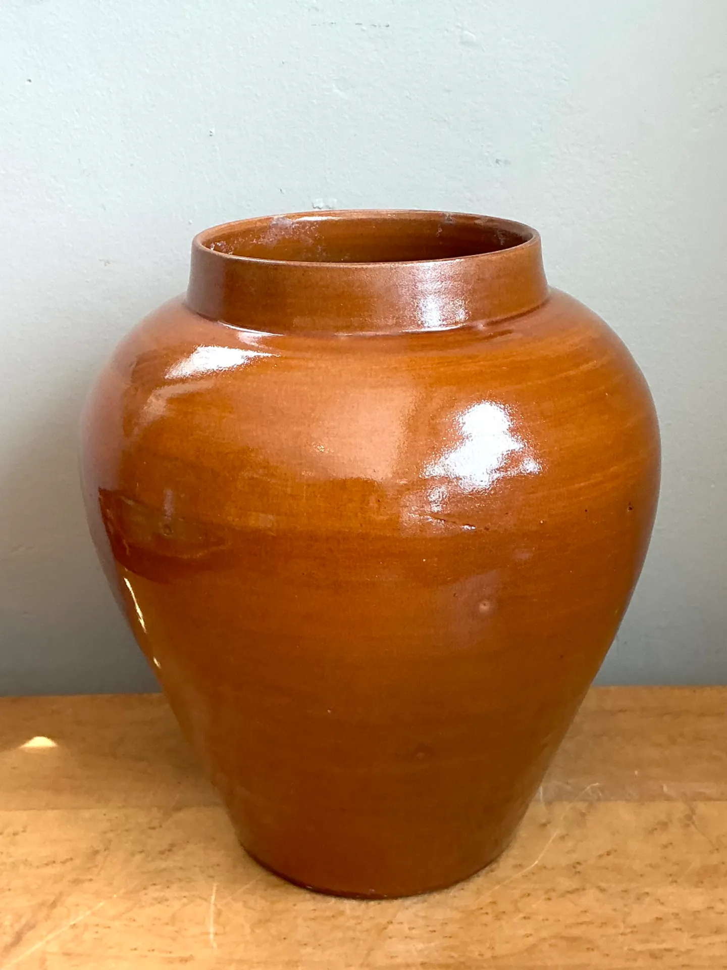 Vintage Moroccan Glazed Ceramic Vase — additional photo 8
