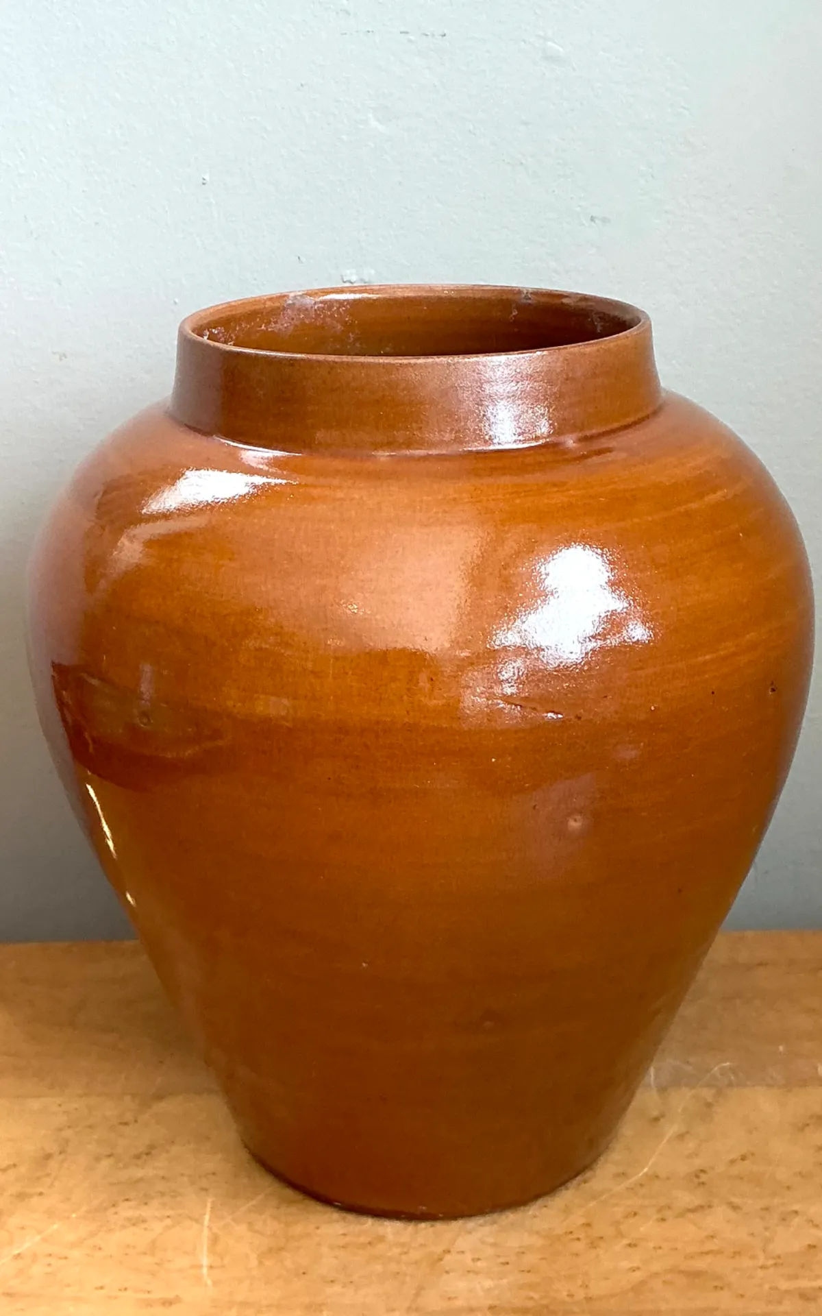 Vintage Moroccan Glazed Ceramic Vase — additional photo 8