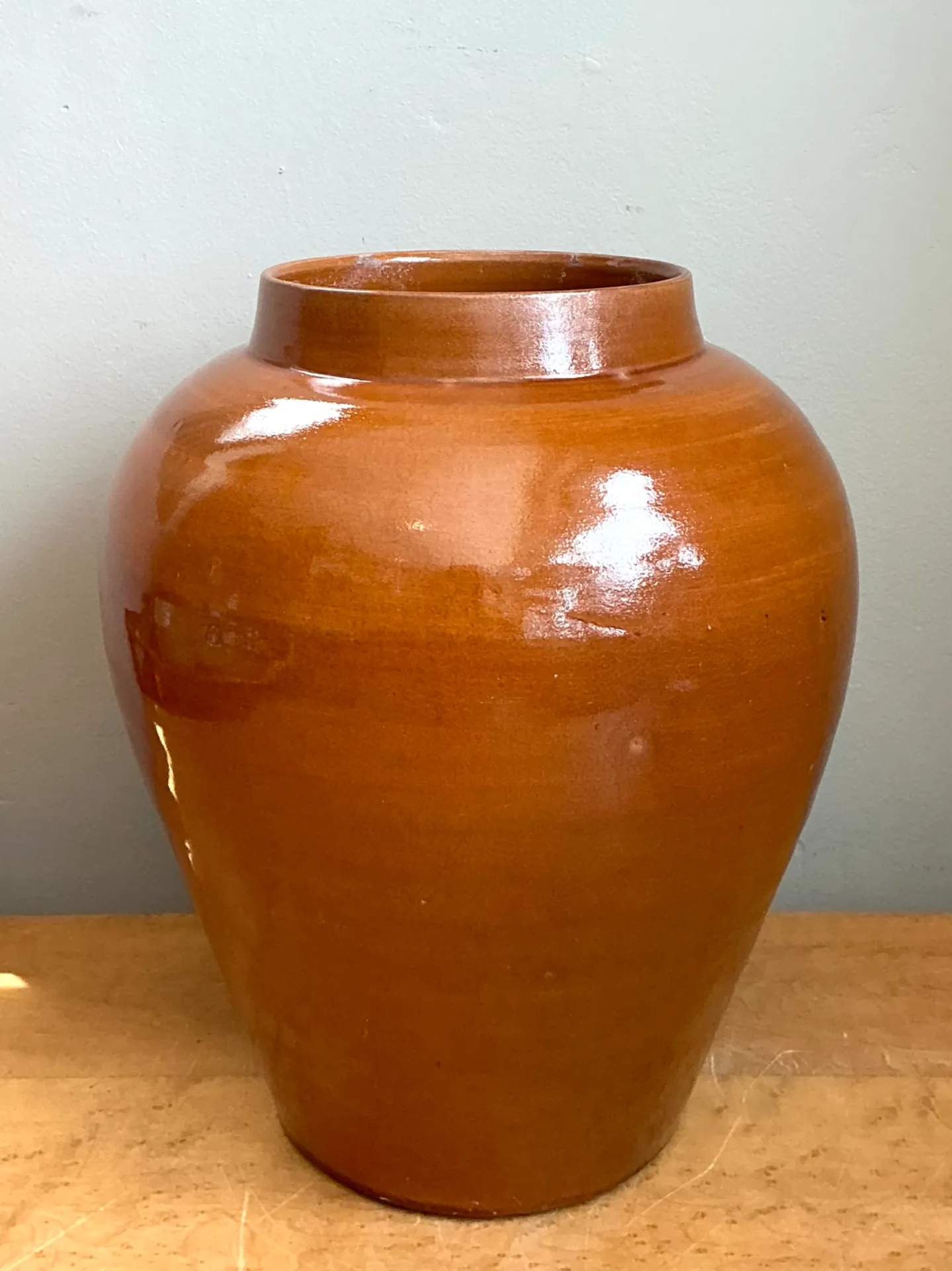 Vintage Moroccan Glazed Ceramic Vase — additional photo 3