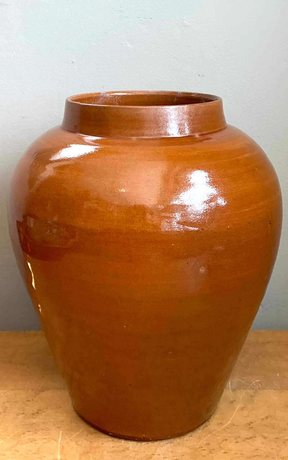 Vintage Moroccan Glazed Ceramic Vase — additional photo 3