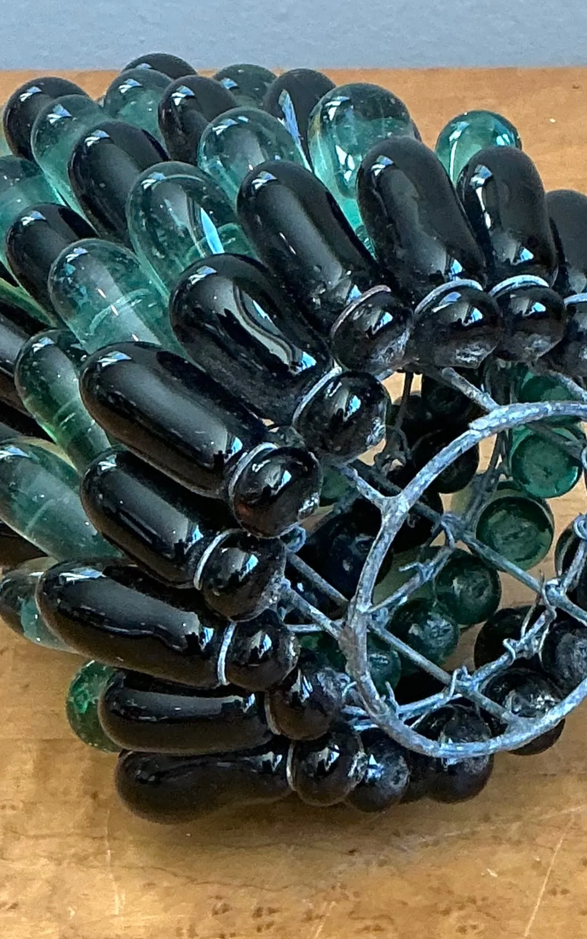 Vintage Italian Glass Pinecone Light Shade