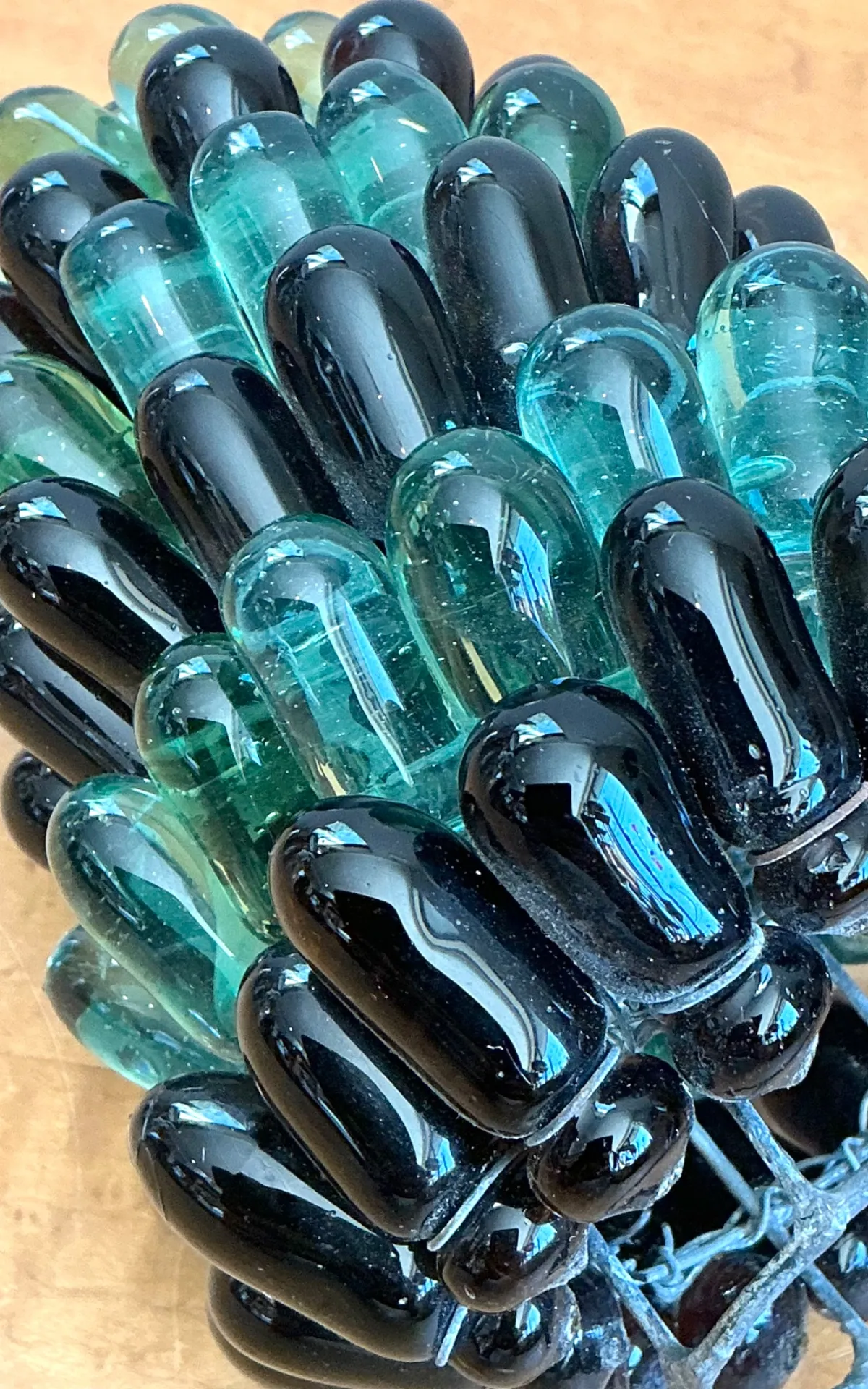 Vintage Italian Glass Pinecone Light Shade — additional photo 2