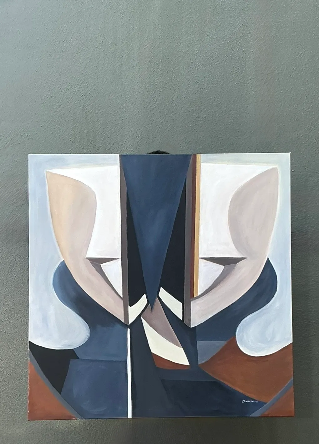 Abstract Geometric Oil Painting On Canvas — additional photo 8
