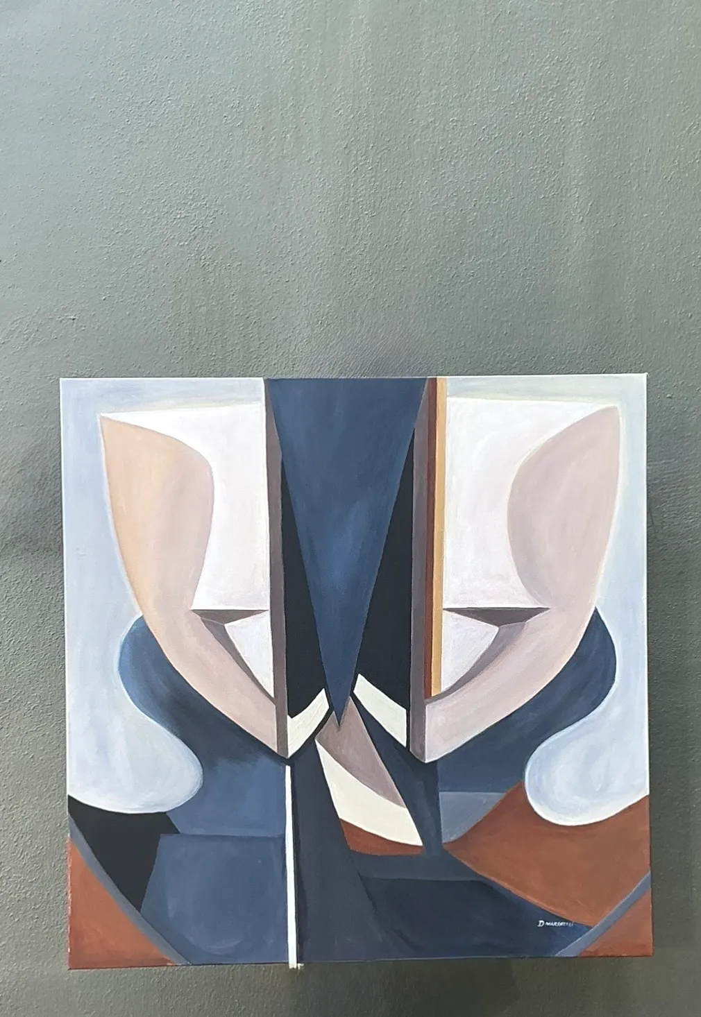 Abstract Geometric Oil Painting On Canvas — additional photo 6