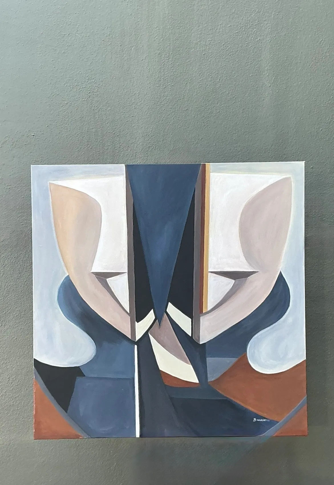 Abstract Geometric Oil Painting On Canvas — additional photo 7