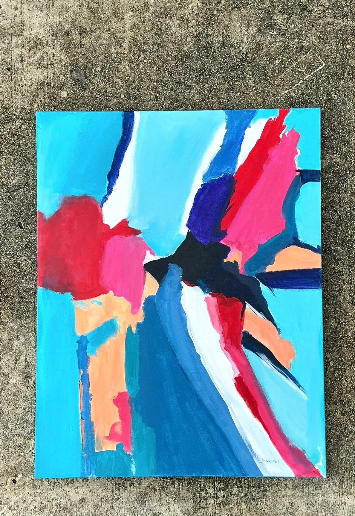 Abstract Expressionist Oil Painting on Canvas — additional photo 2
