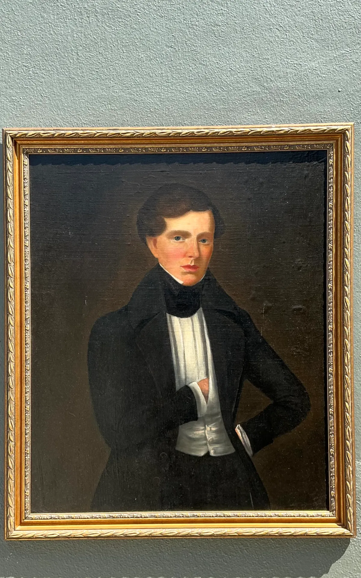 Vintage Framed Classical Gentleman Portrait — additional photo 8
