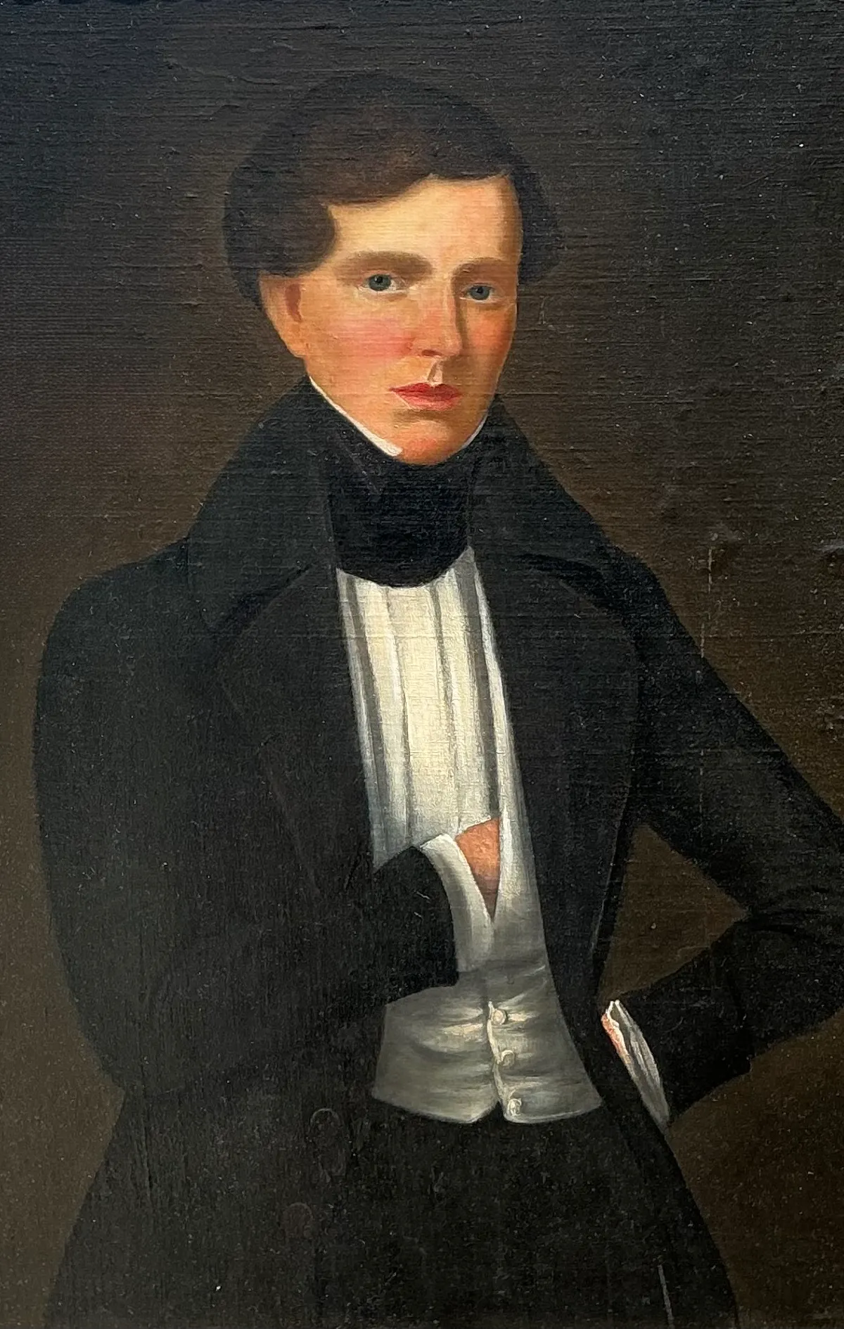 Vintage Framed Classical Gentleman Portrait — additional photo 3