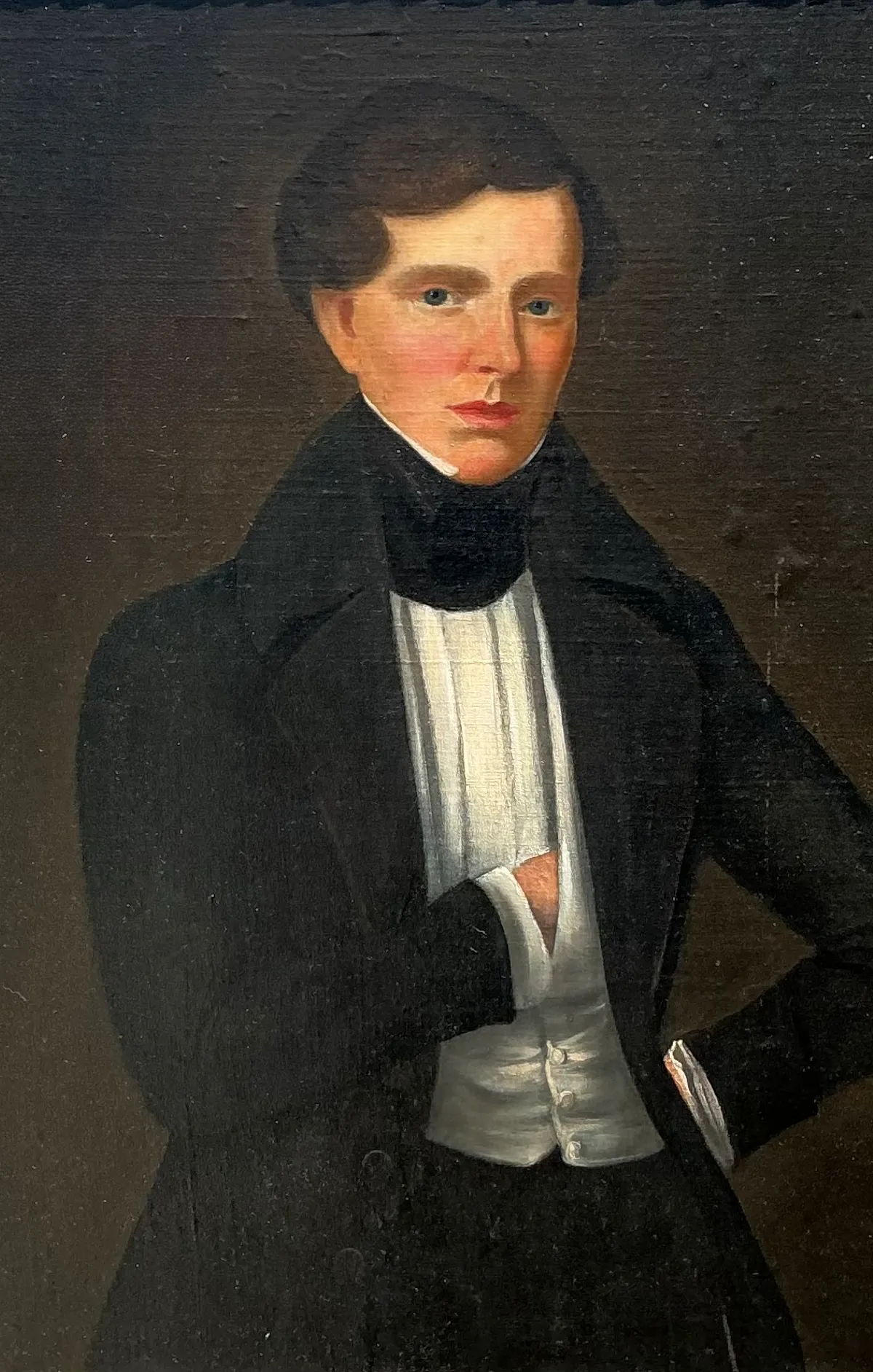 Vintage Framed Classical Gentleman Portrait — additional photo 5