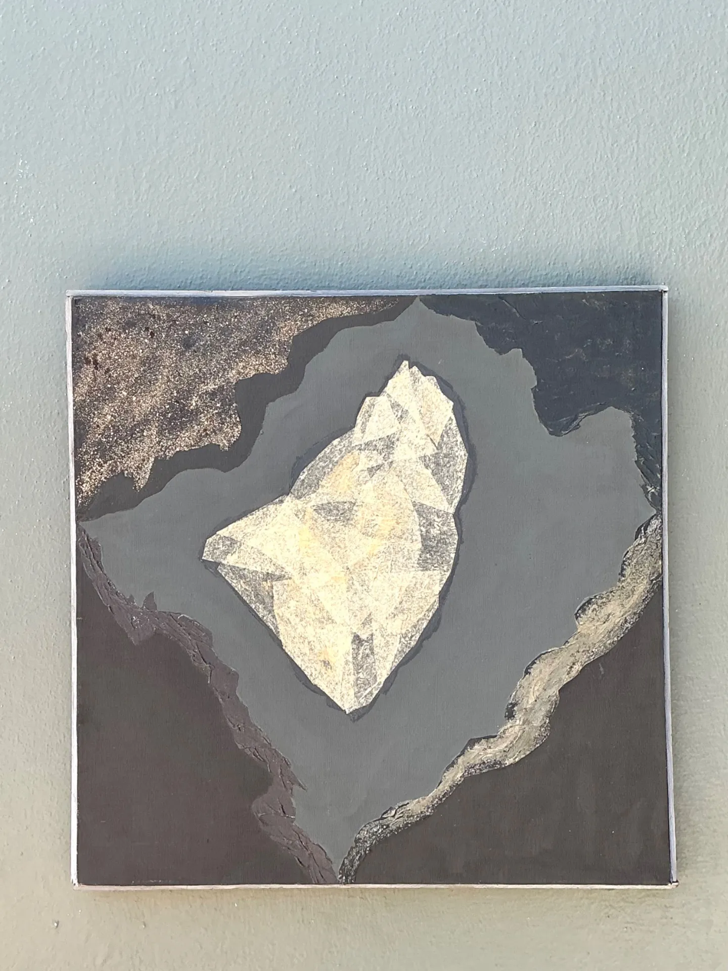 Vintage Geometric Abstract Oil Painting — additional photo 4