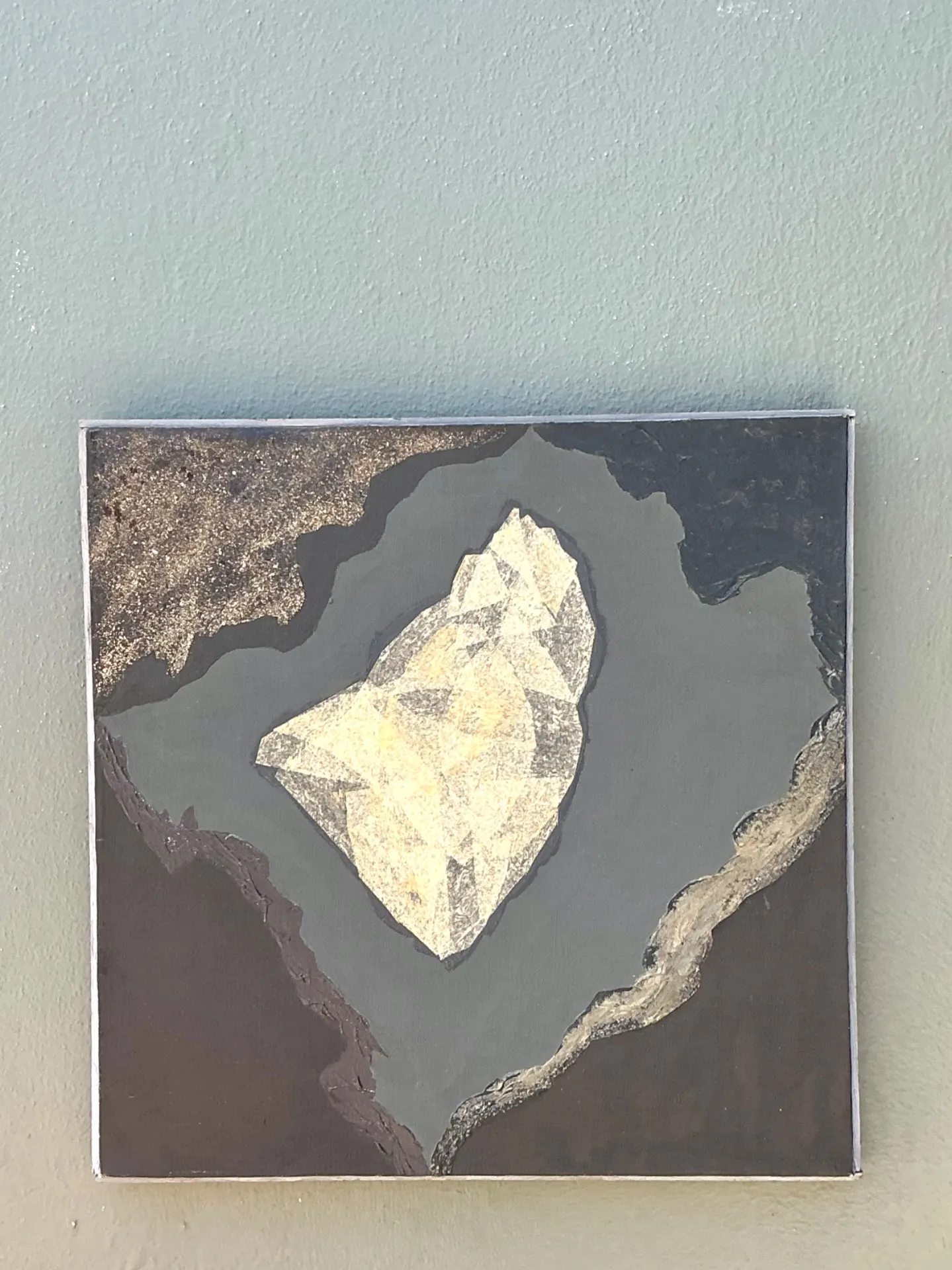 Vintage Geometric Abstract Oil Painting — additional photo 6