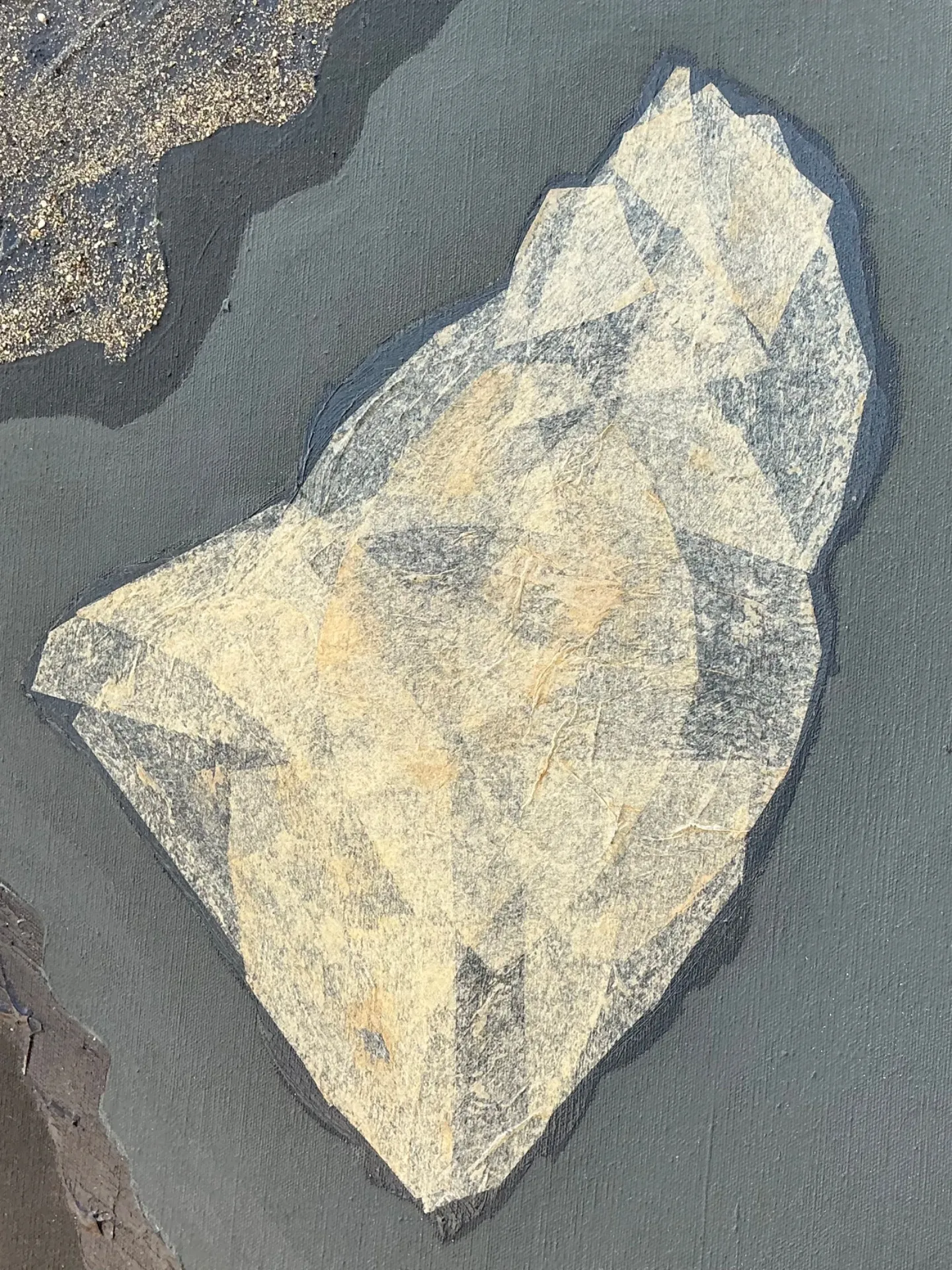 Vintage Geometric Abstract Oil Painting — additional photo 2