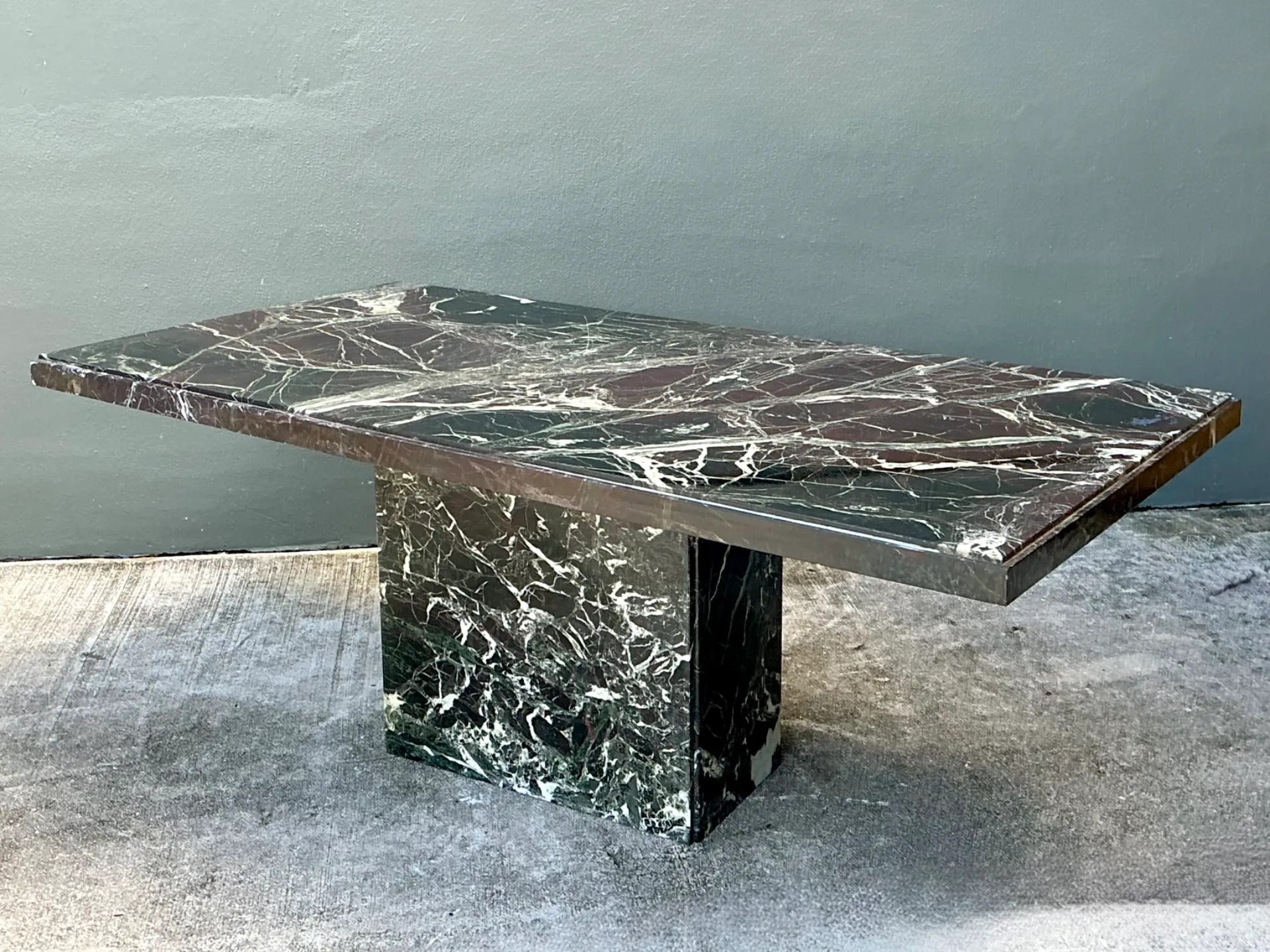 Vintage Italian Stone International Marble Dining Table — additional photo 2