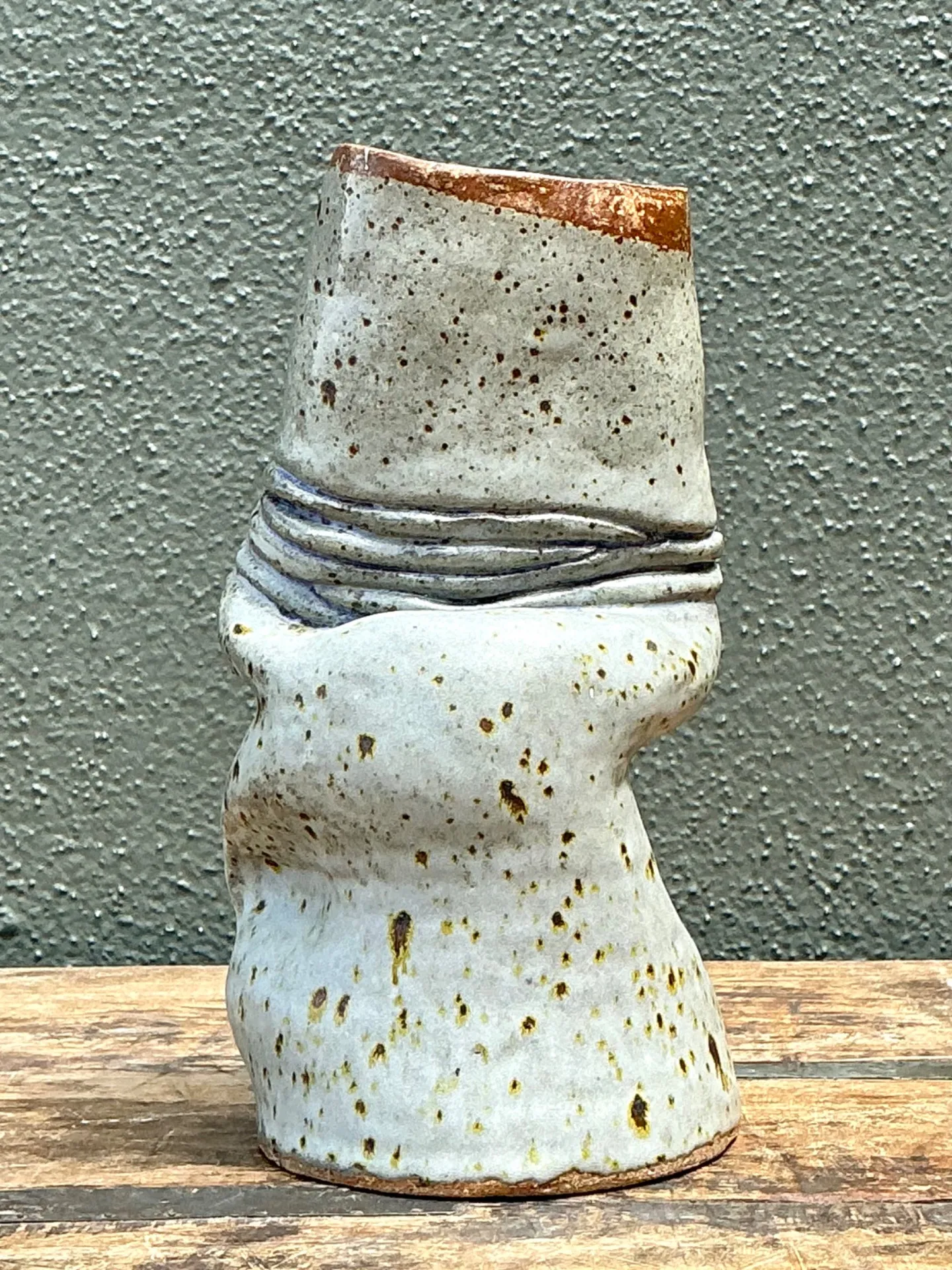 Vintage Abstract Form Ceramic Vase — additional photo 8