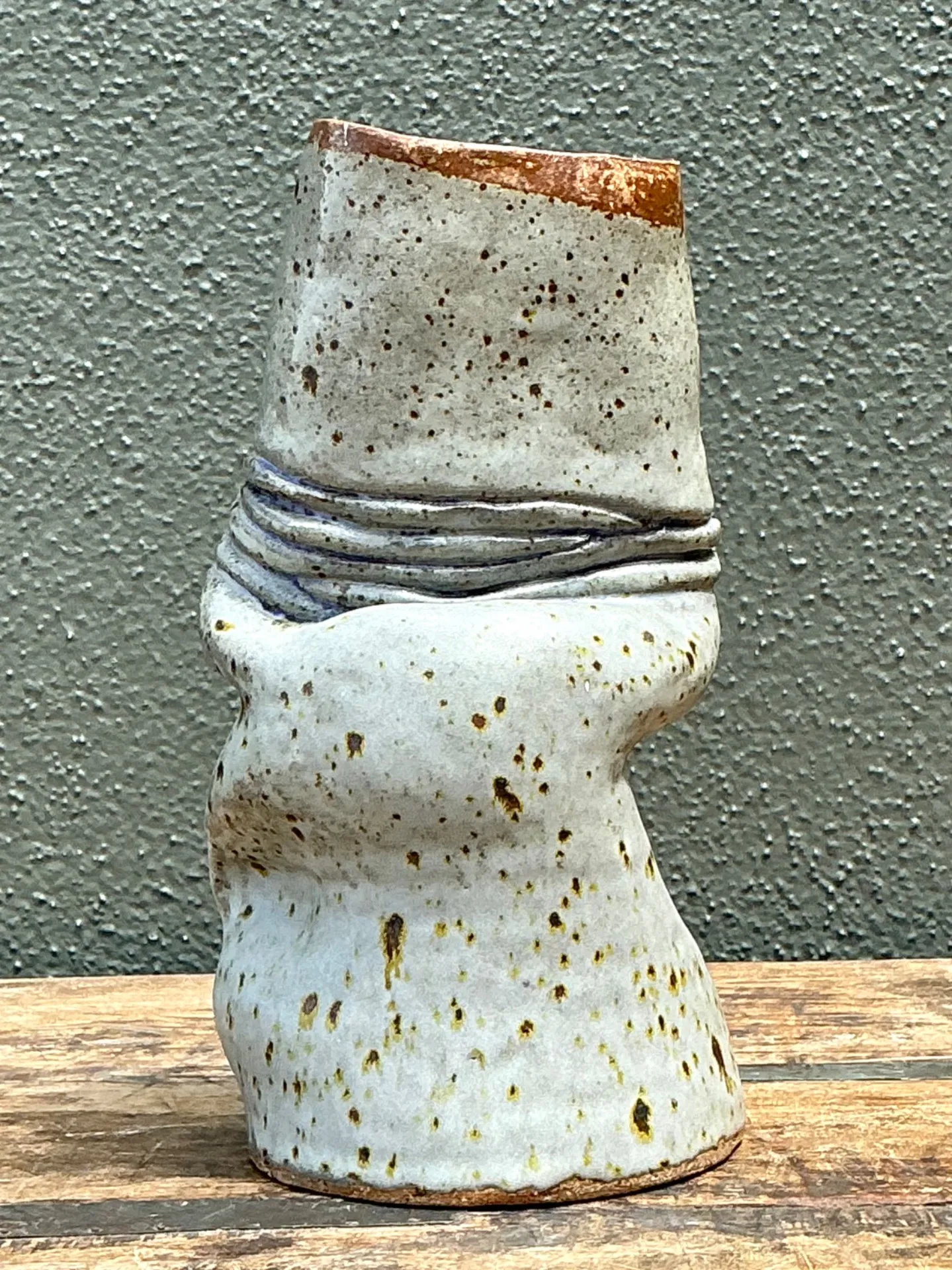Vintage Abstract Form Ceramic Vase — additional photo 3