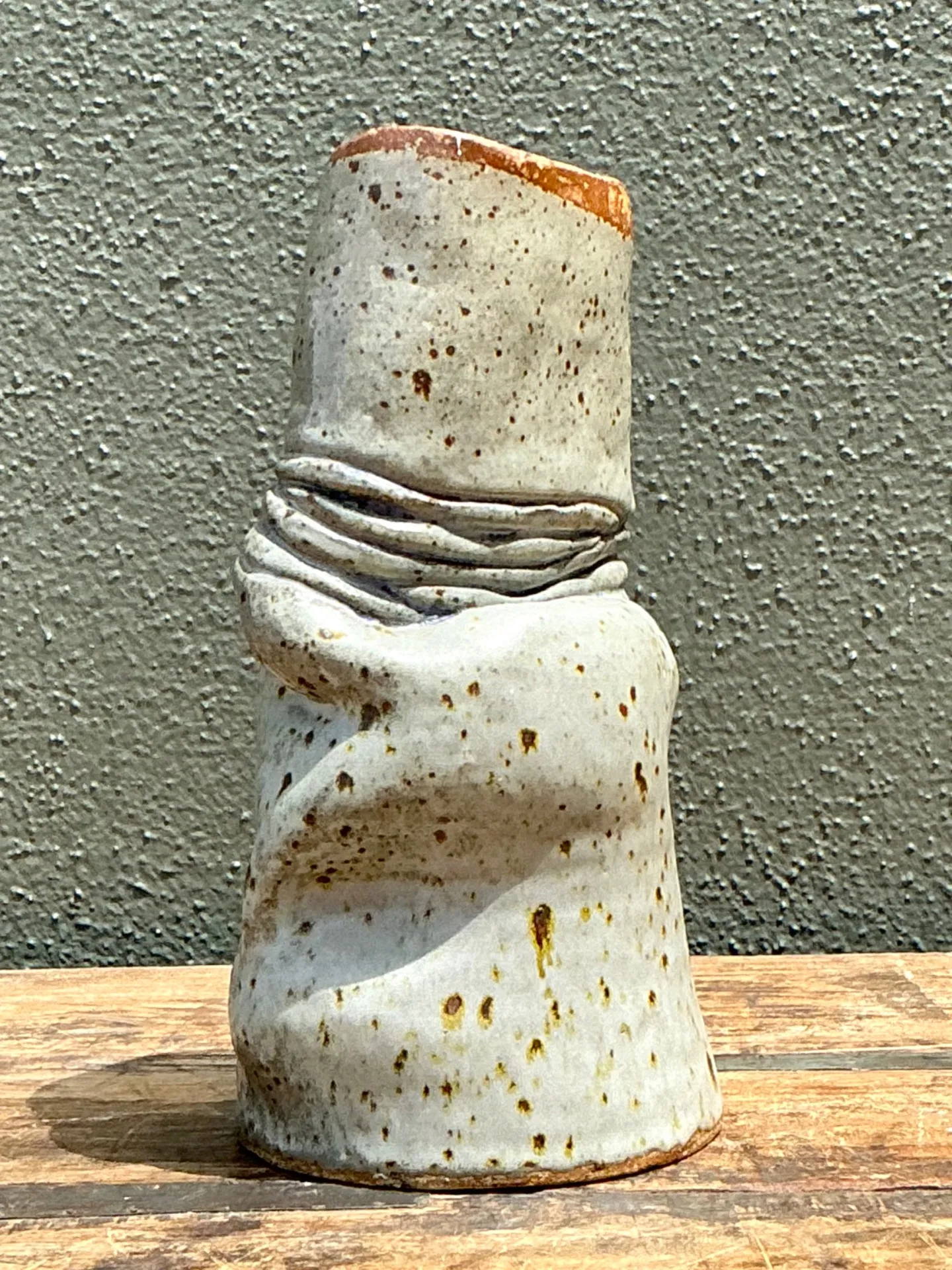 Vintage Abstract Form Ceramic Vase — additional photo 5