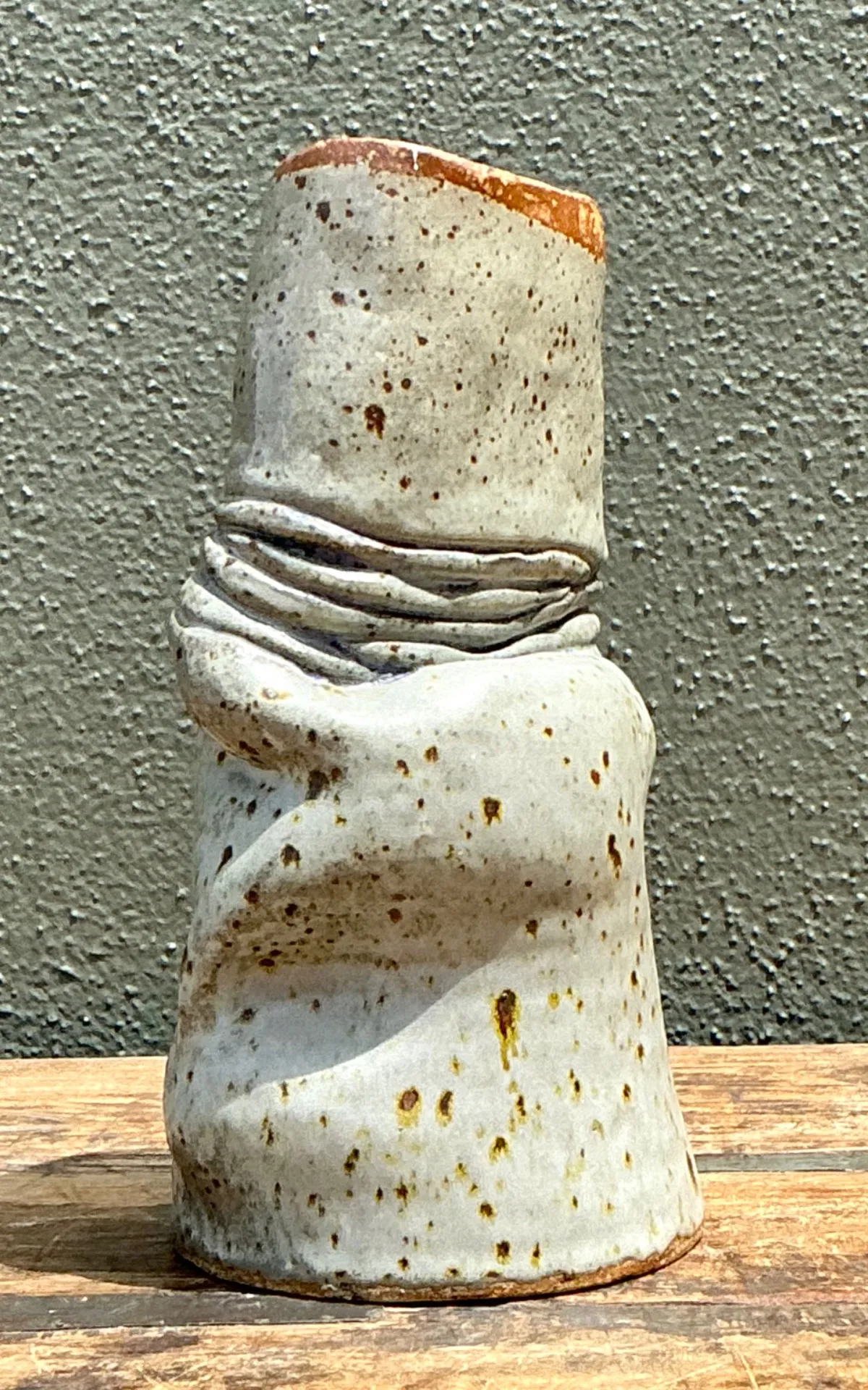 Vintage Abstract Form Ceramic Vase — additional photo 5