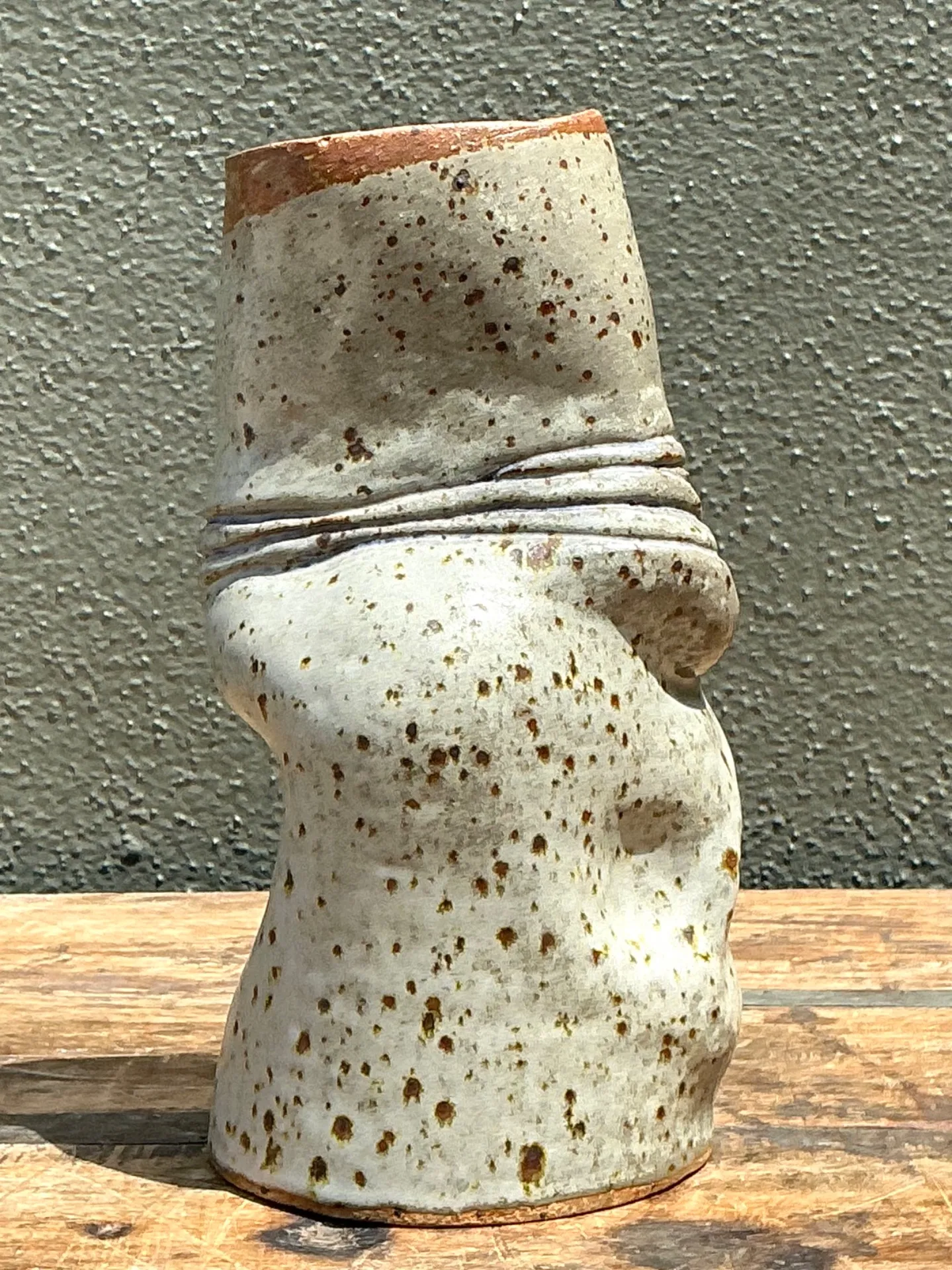 Vintage Abstract Form Ceramic Vase — additional photo 4