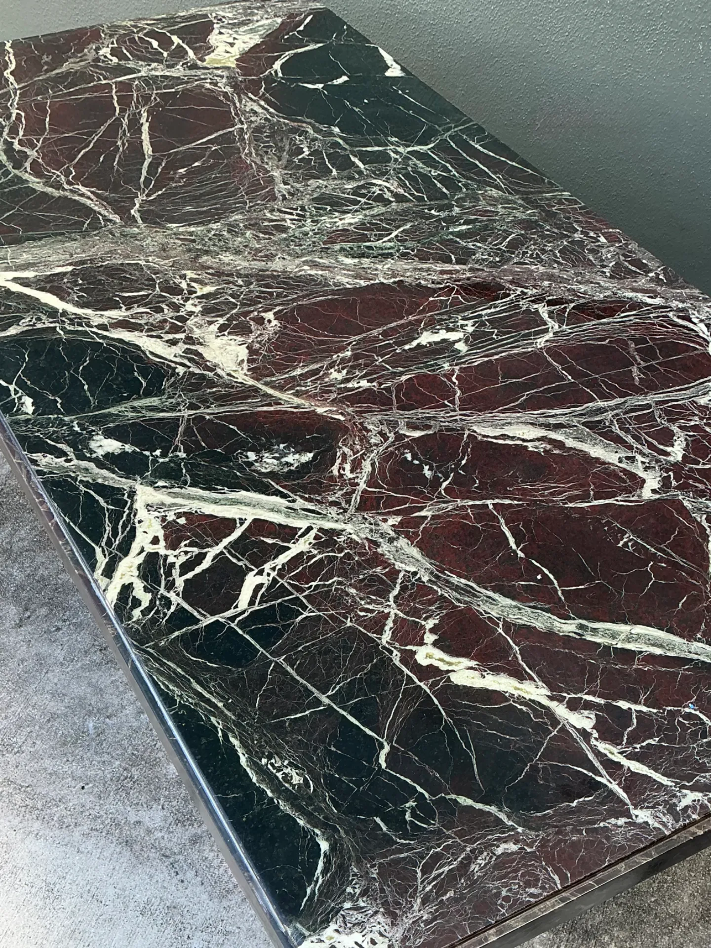 Vintage Italian Stone International Marble Dining Table — additional photo 7
