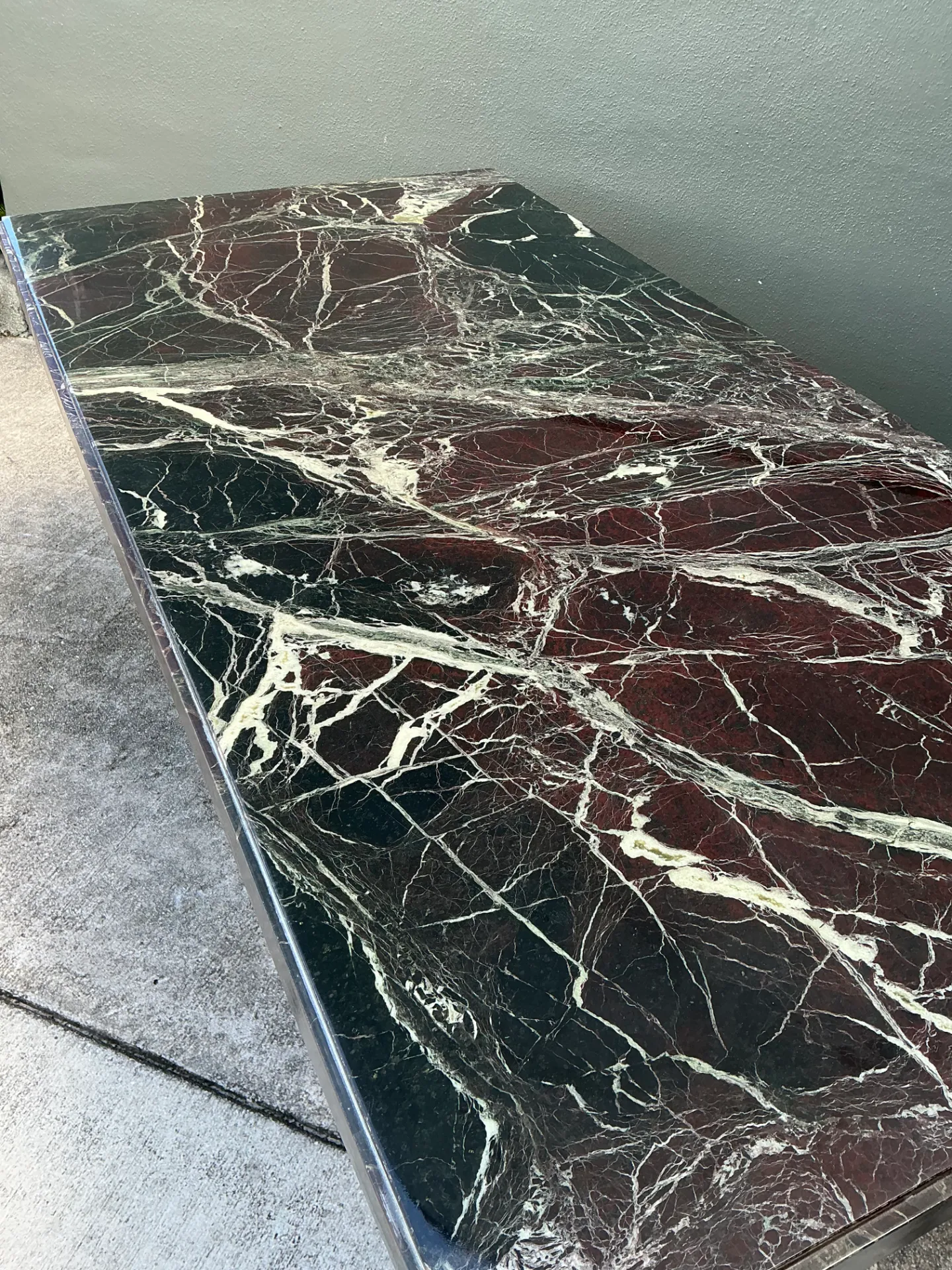 Vintage Italian Stone International Marble Dining Table — additional photo 4