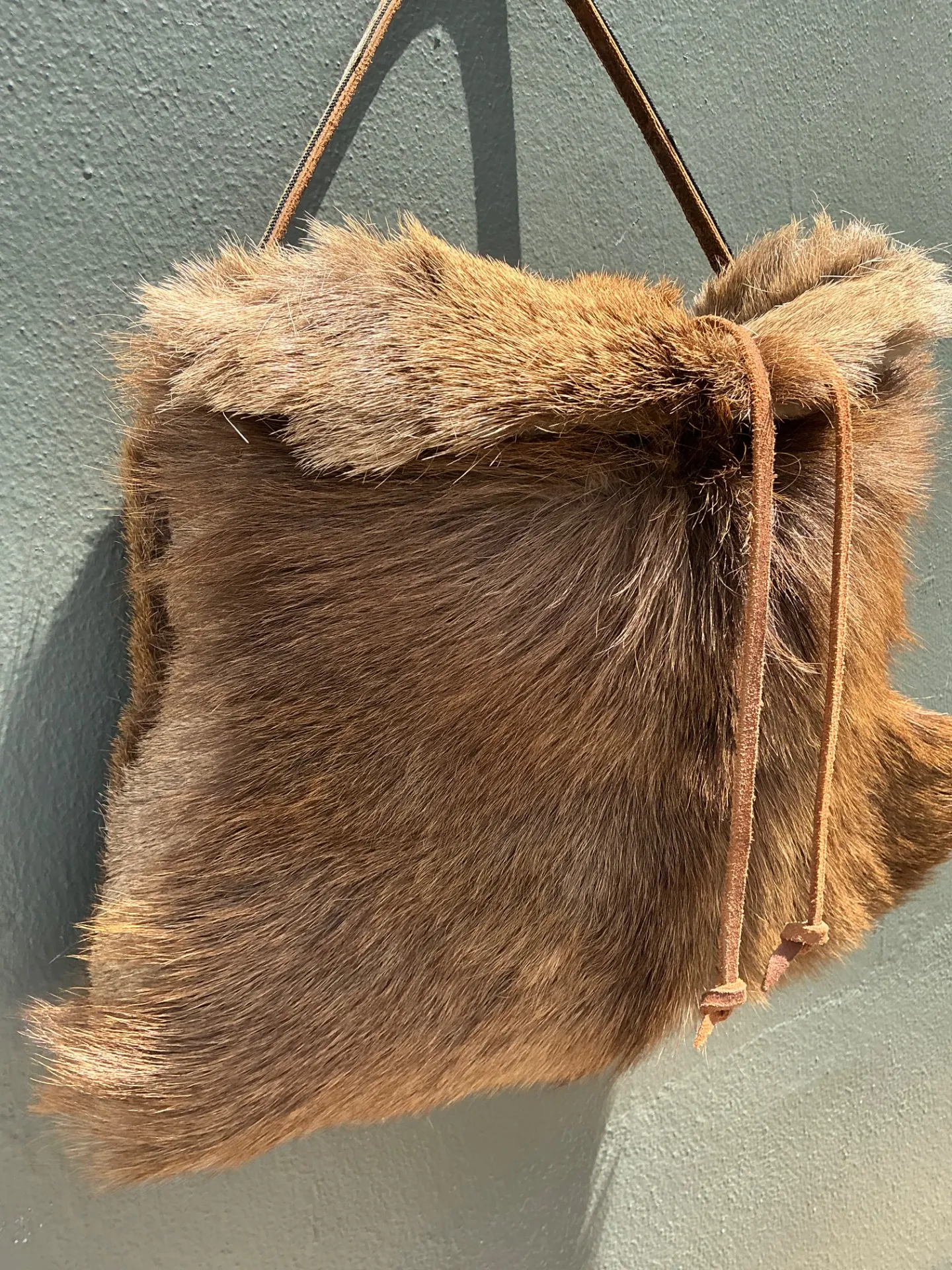 Vintage Elk Fur and Leather Bag — additional photo 3