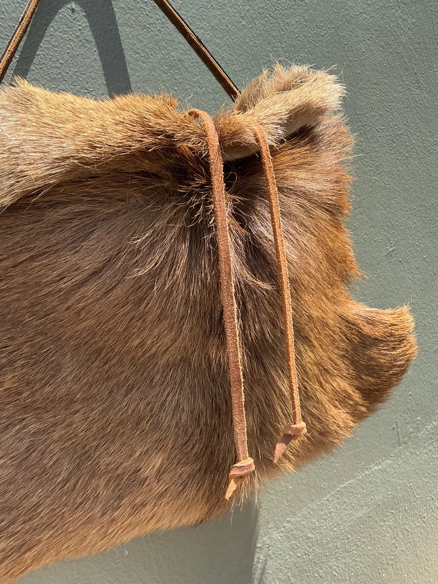 Vintage Elk Fur and Leather Bag — additional photo 6