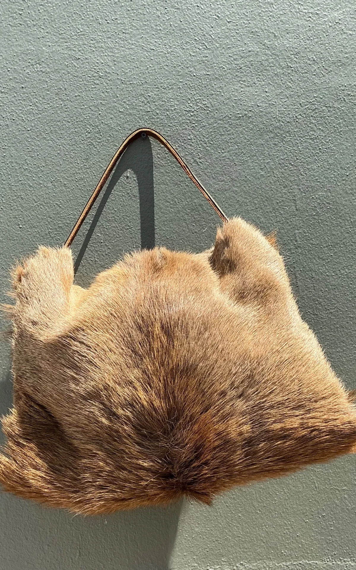 Vintage Elk Fur and Leather Bag — additional photo 4