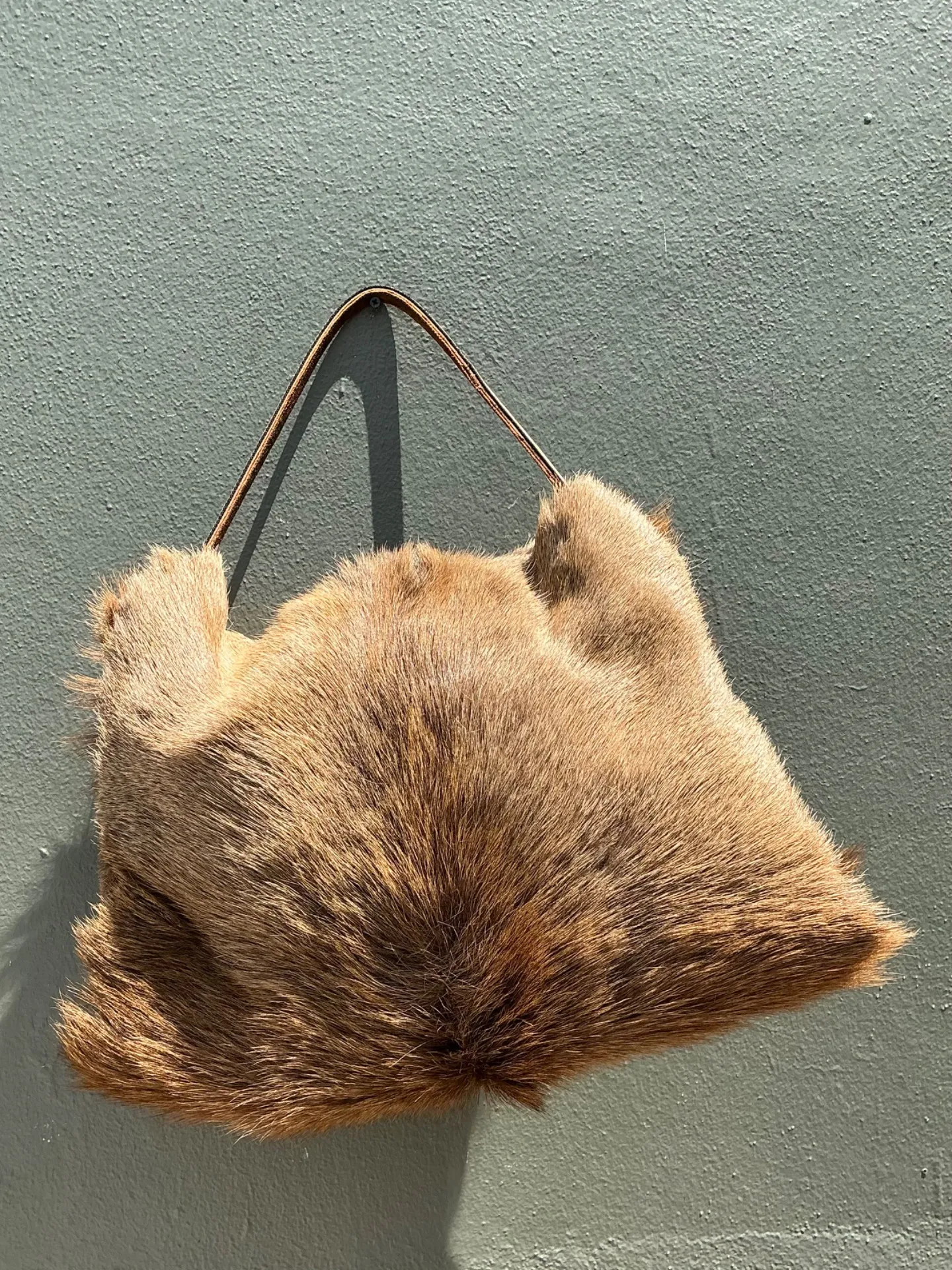 Vintage Elk Fur and Leather Bag — additional photo 2