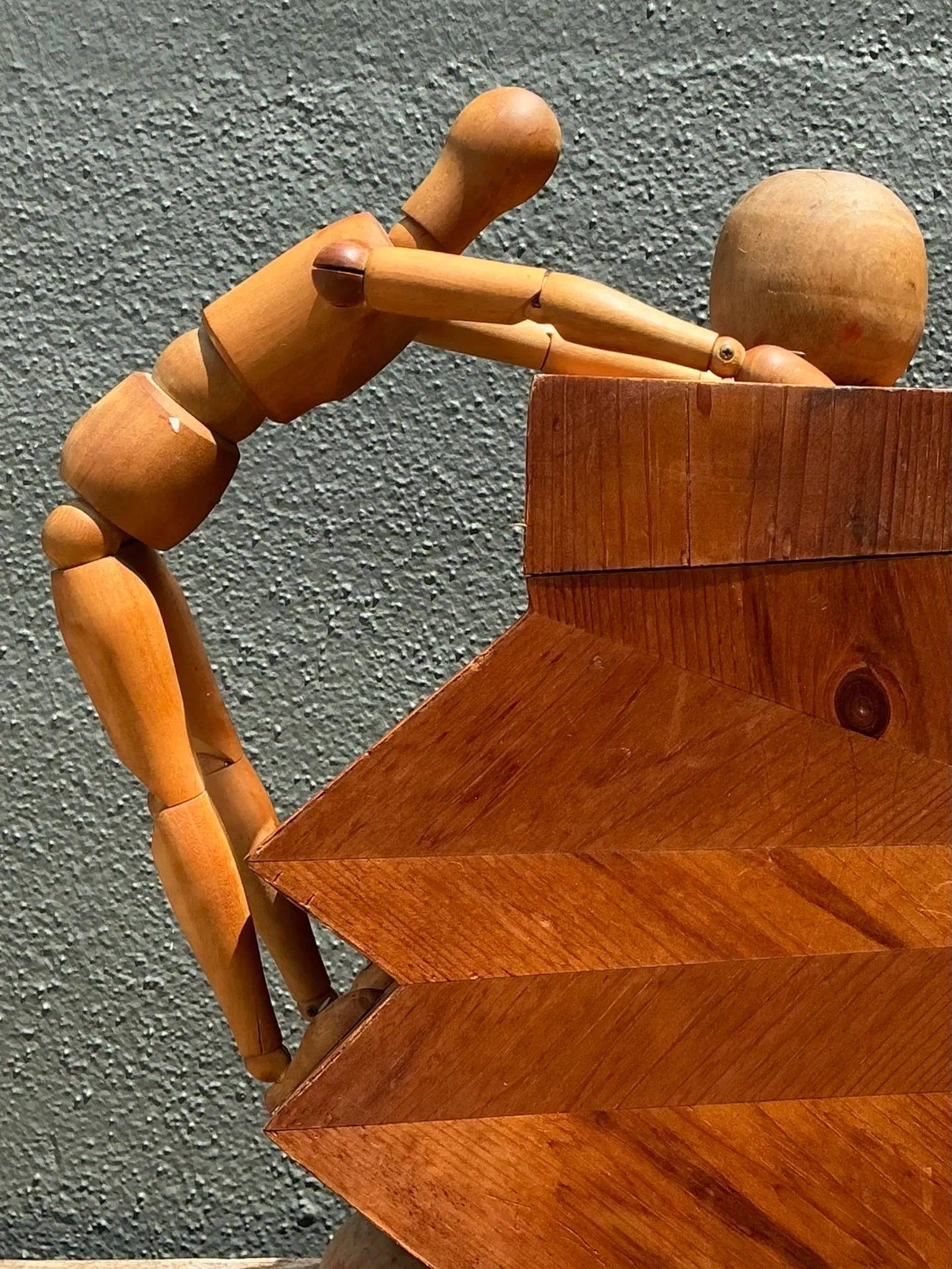 Vintage Wood Abstract Form Sculpture — additional photo 6