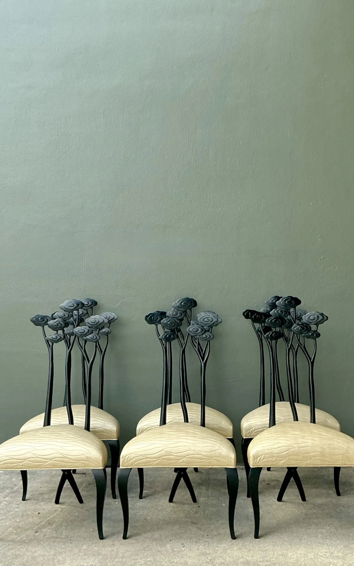 Vintage Christopher Guy Art Nouveau Style Dining Chairs - Set of 6 — additional photo 3