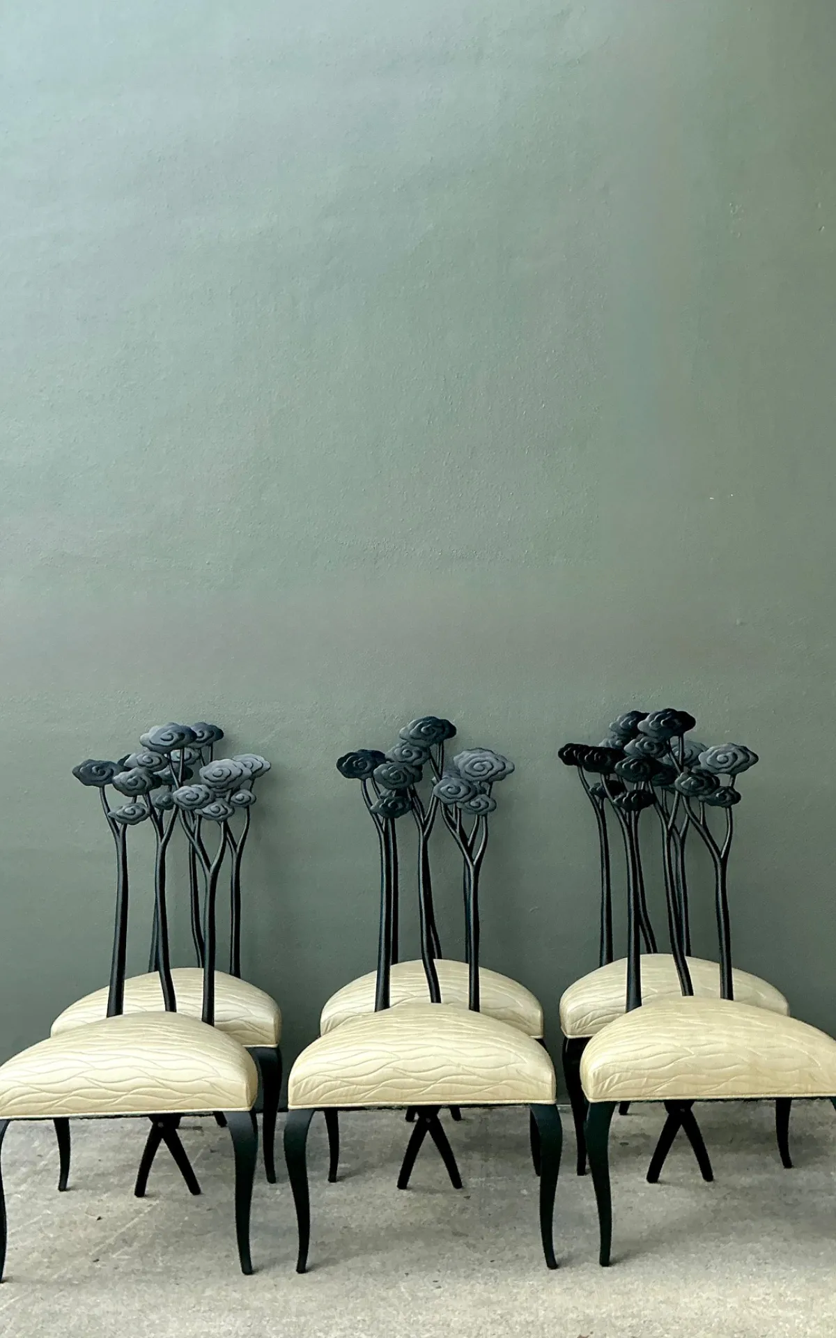Vintage Christopher Guy Art Nouveau Style Dining Chairs - Set of 6 — additional photo 6