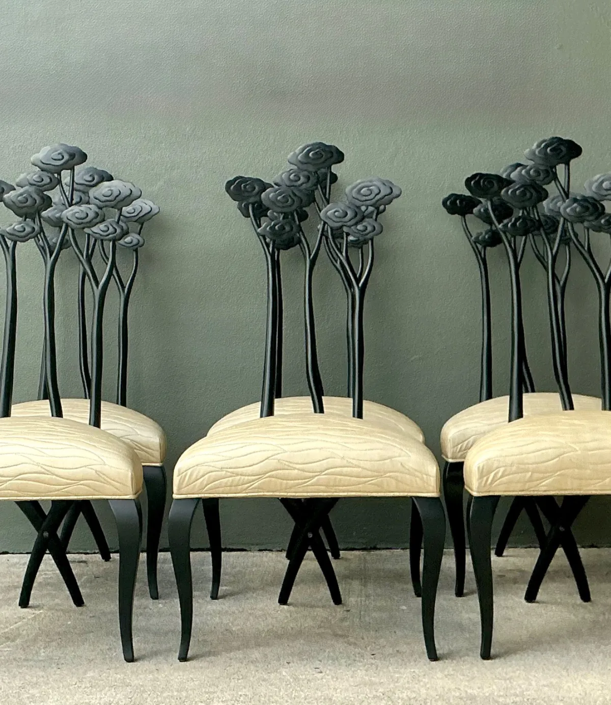 Vintage Christopher Guy Art Nouveau Style Dining Chairs - Set of 6 — additional photo 8