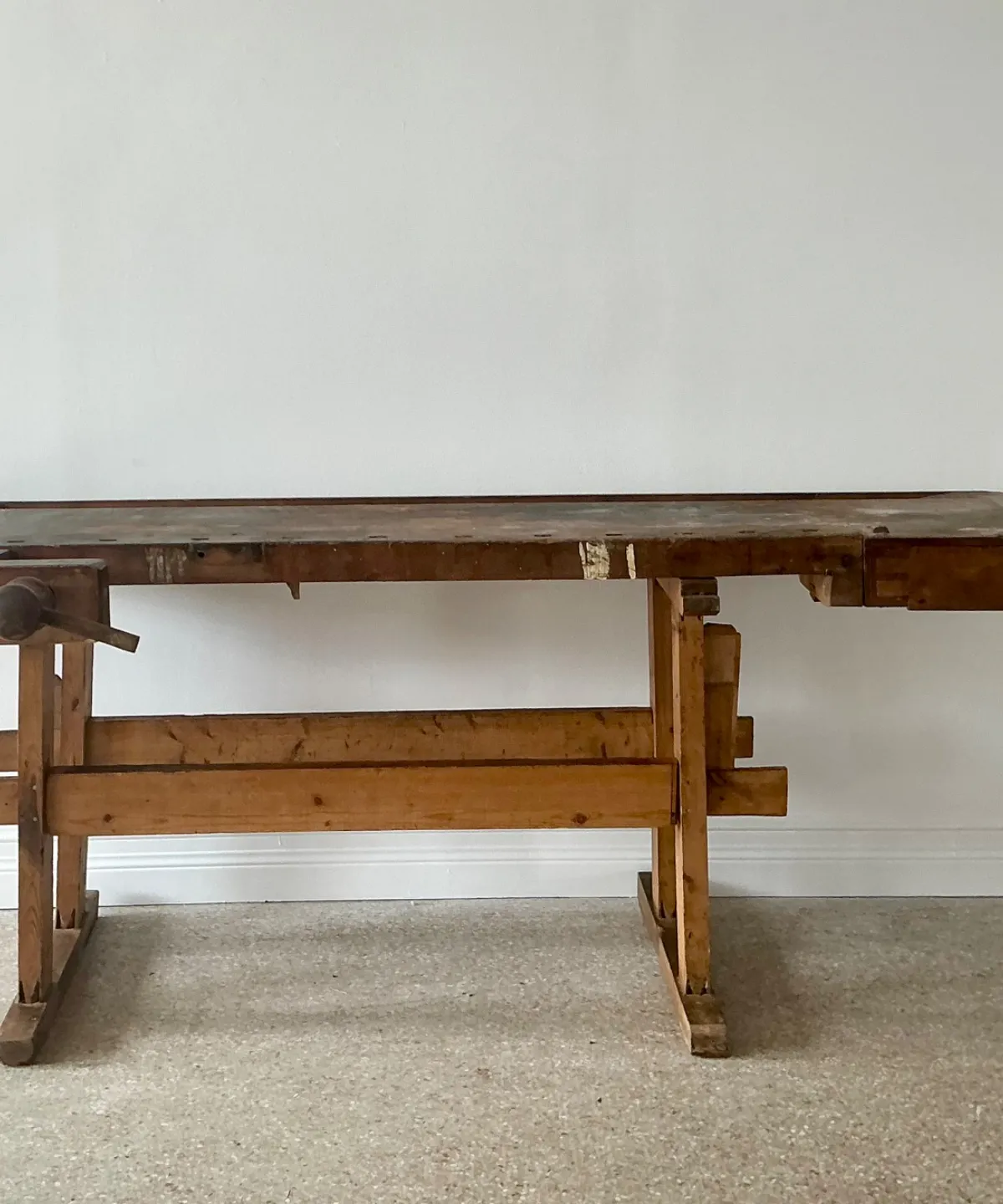 Vintage Rustic Wooden Workbench — additional photo 7