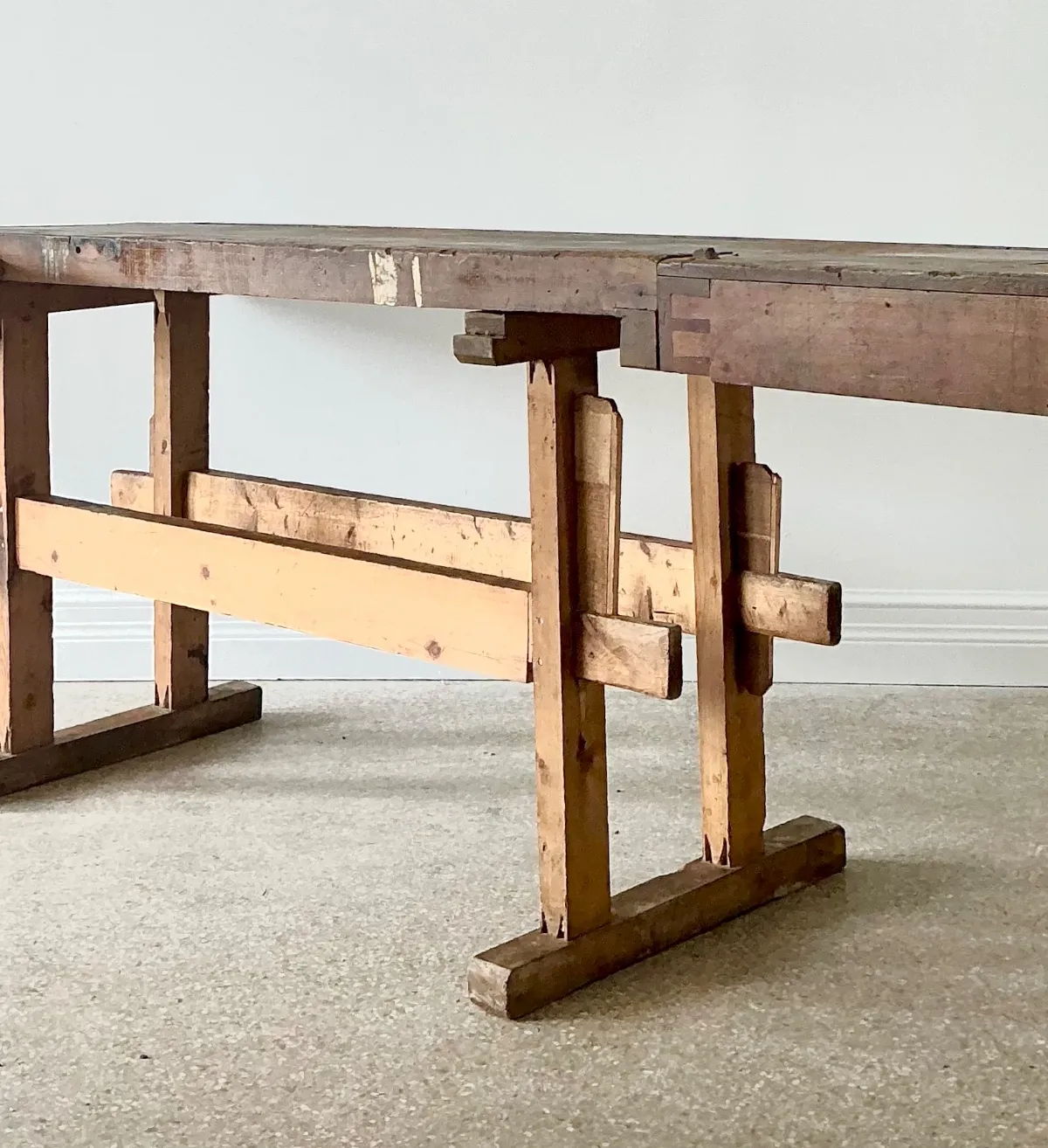 Vintage Rustic Wooden Workbench — additional photo 8