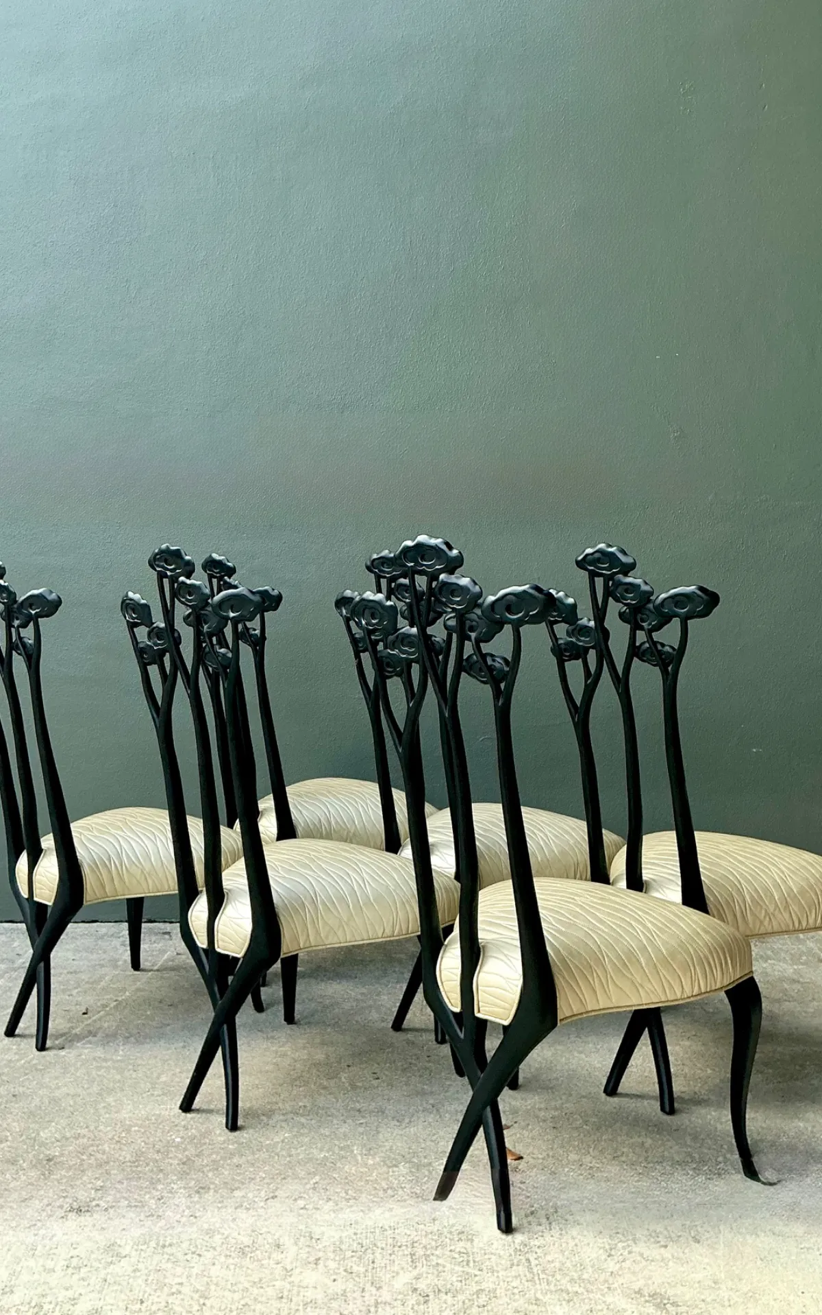 Vintage Christopher Guy Art Nouveau Style Dining Chairs - Set of 6 — additional photo 7