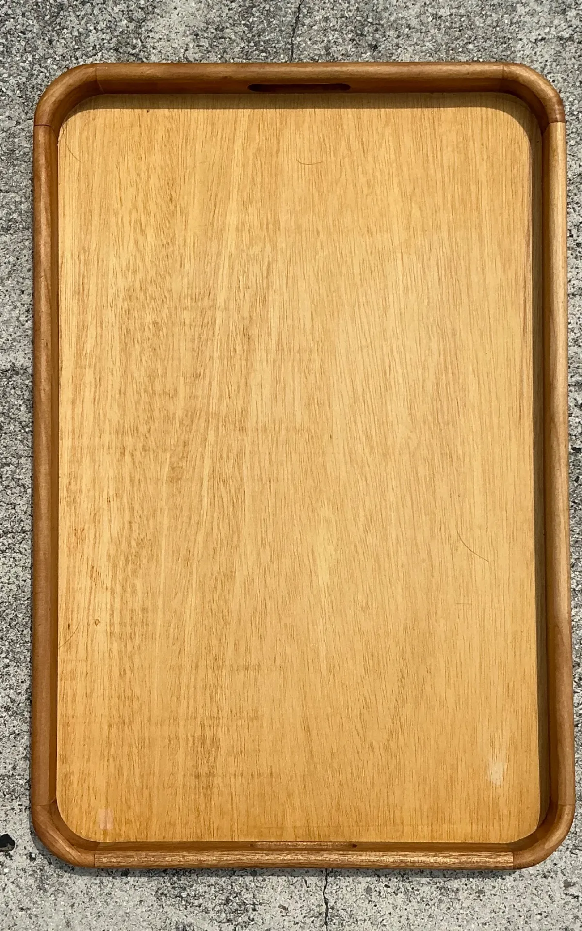 Vintage Postmodern XL Rectangular Wood Tray — additional photo 5
