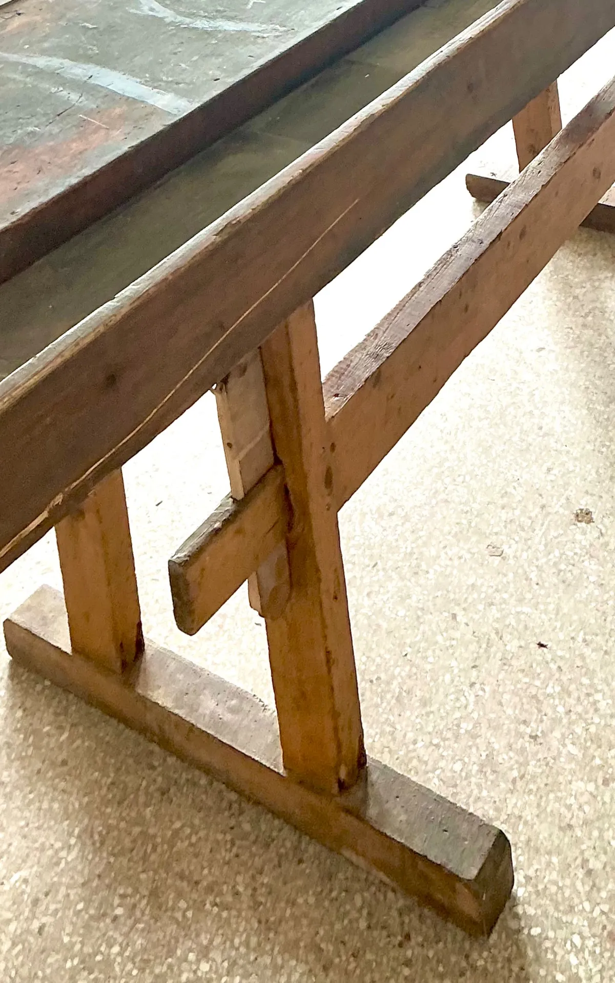 Vintage Rustic Wooden Workbench — additional photo 1