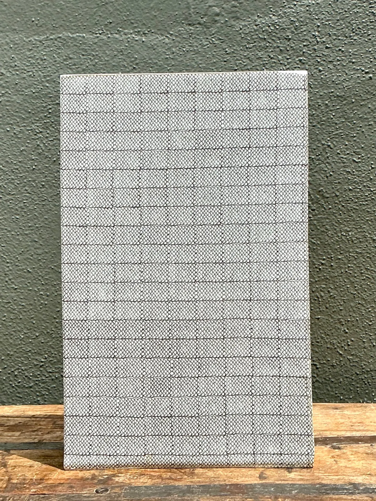 Vintage Grid Pattern Ceramic Vase — additional photo 6
