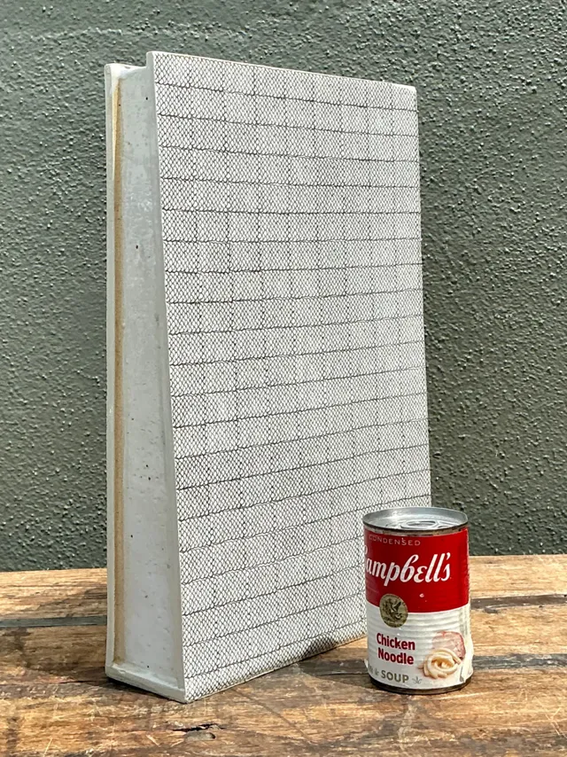 Vintage Grid Pattern Ceramic Vase — additional photo 1