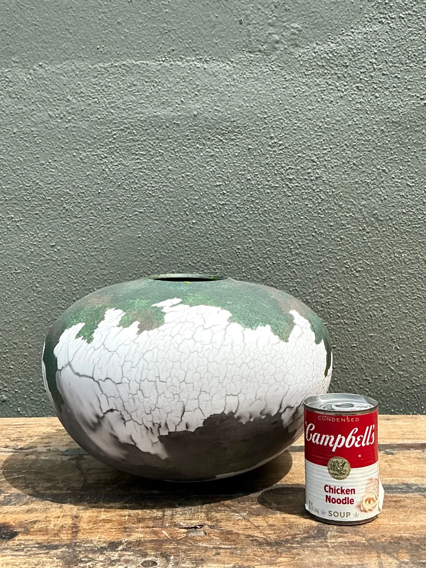 Vintage Tony Evans Crackle Glaze Ceramic Vase — additional photo 5