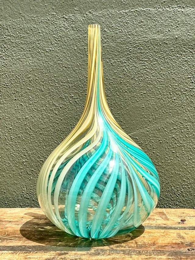 Vintage Glass Swirl Vase After Murano — additional photo 7