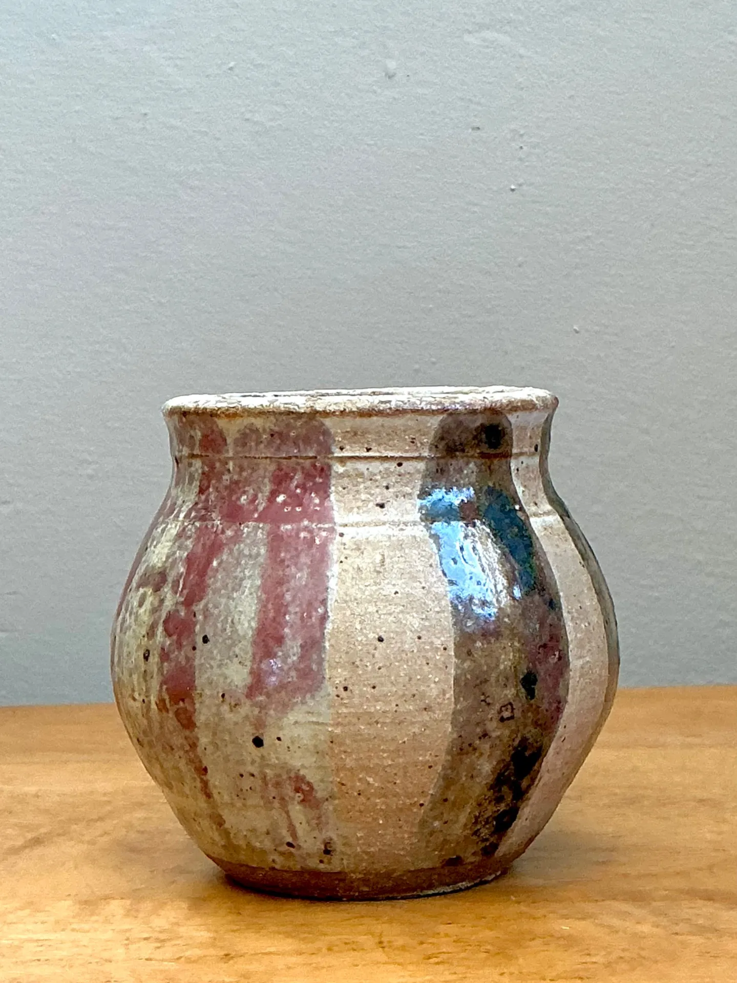 Vintage Striped Studio Pottery Vase — additional photo 2