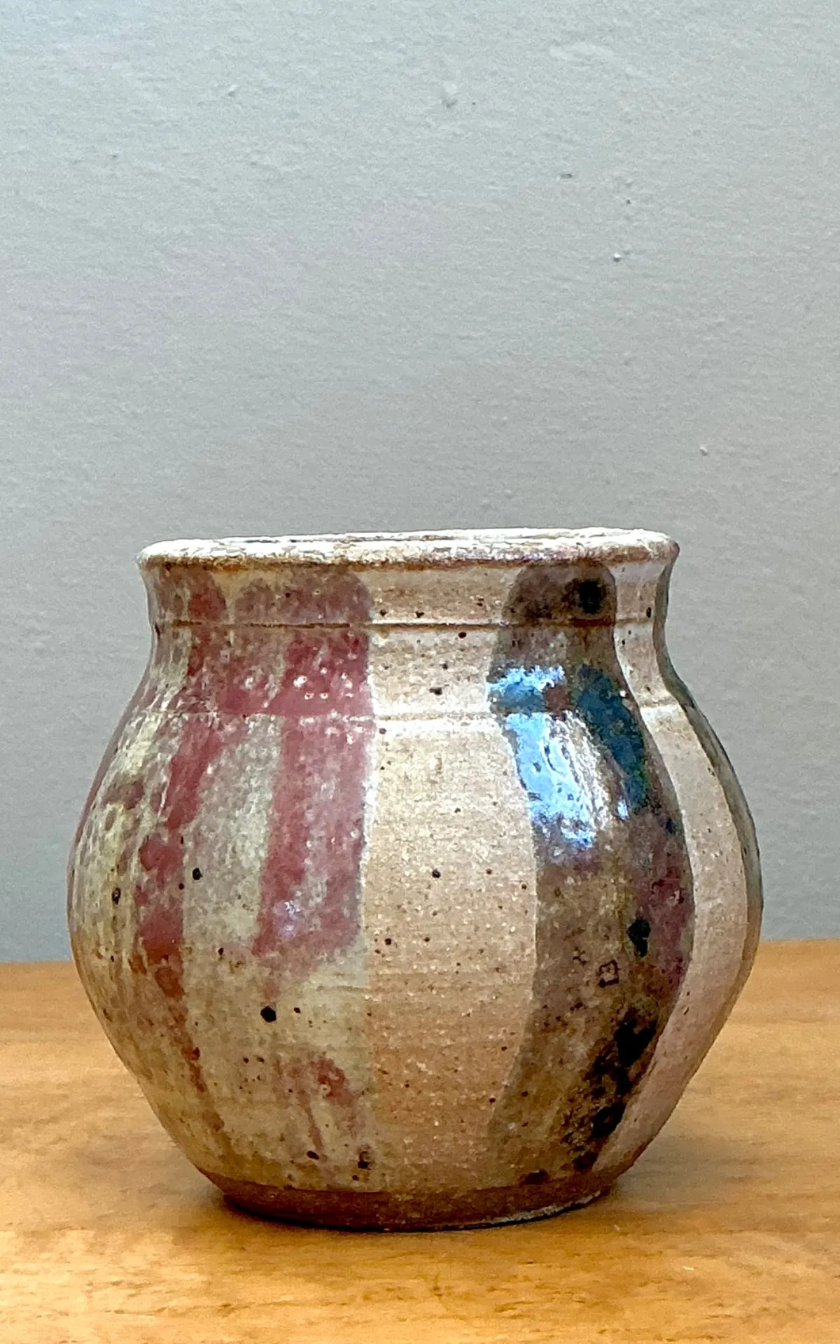 Vintage Striped Studio Pottery Vase — additional photo 2